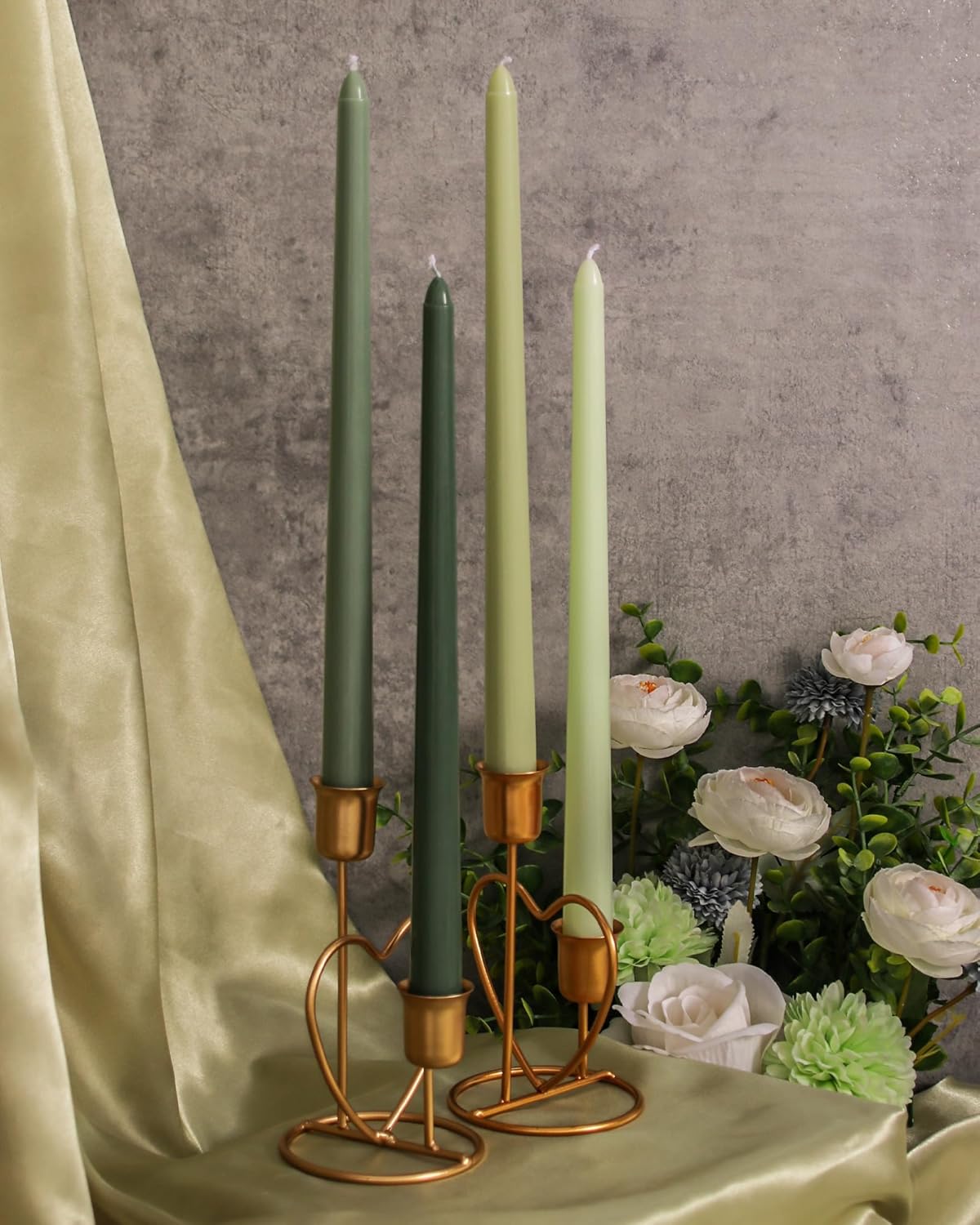 Taper Candles Unscented Smokeless Long Tall Tapered Candle for Candlesticks SticksHome Decor Dinner