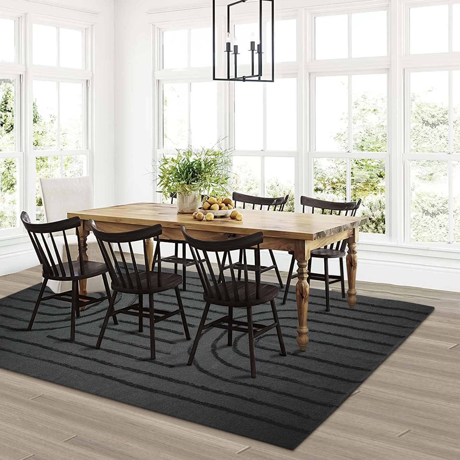 Washable Kitchen Runner Rug - Hand-Woven Bathroom Runner Rug with Tassels, Terracotta Entryway Runner Rug, Tufted Rainbow Bedroom Rug Runner, Hallway Rug for Laundry/Living Room