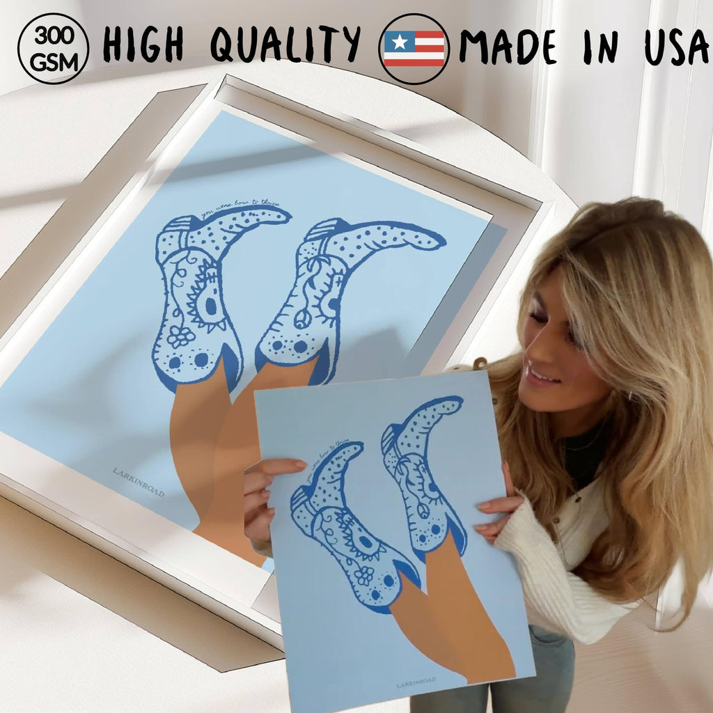 Positive Affirmation 3 Posters - Preppy Coastal Cowgirl Poster