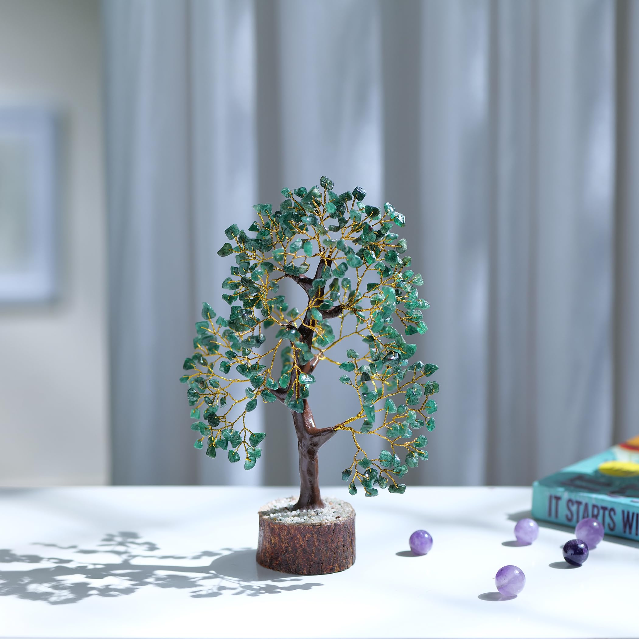 Rose Quartz Crystals Good Luck Money Tree