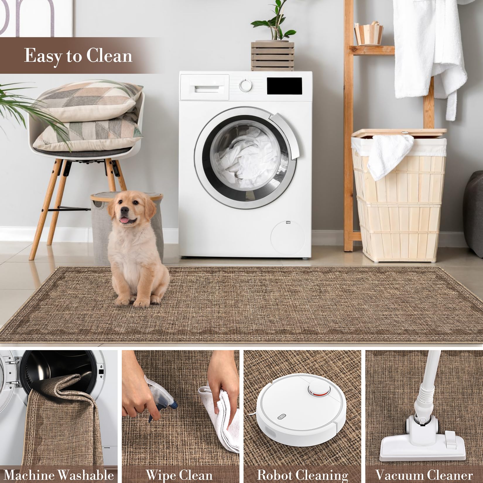 Scalloped Rug Soft Carpet