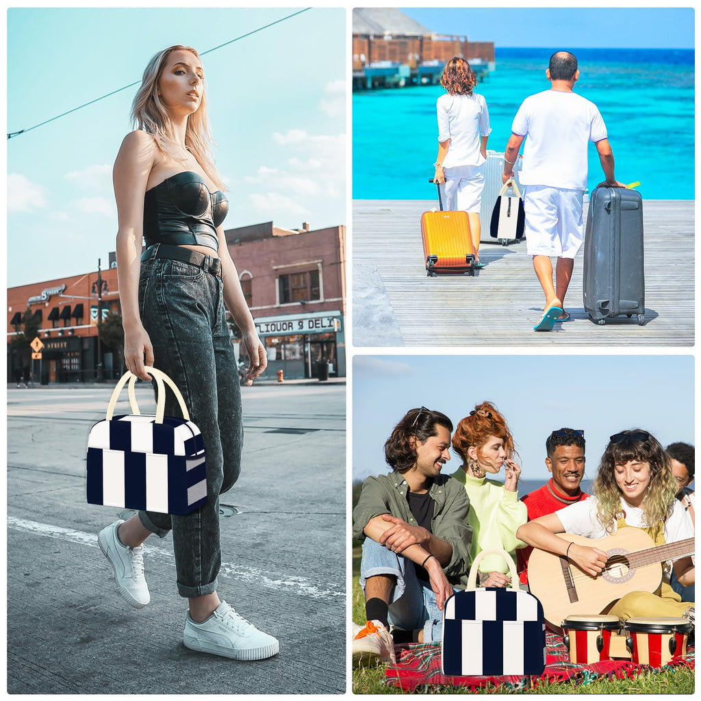 Reusable Insulated Lunch Tote Bag,Leakproof Food Handbags Case High Capacity