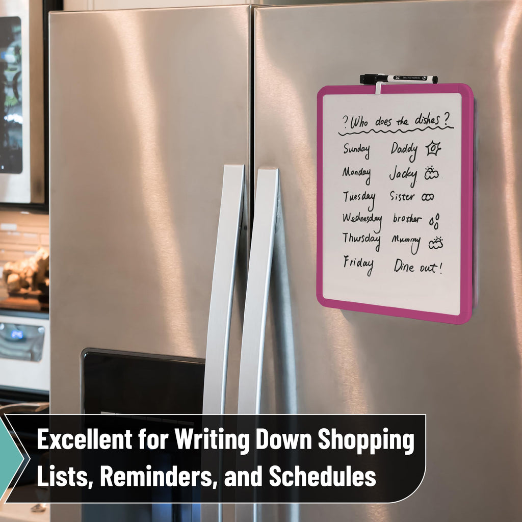 Dry Erase Board, 14â€?x 11â€?with a Black Dry Erase Marker Color Frame, Small White Board Dry Erase Whiteboard