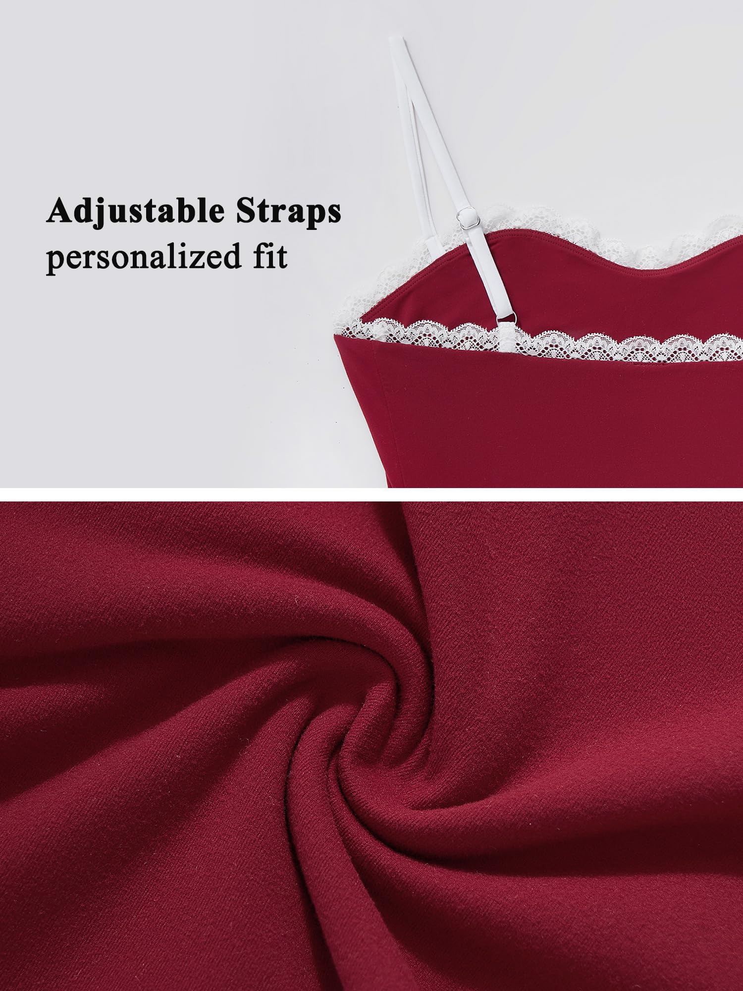 Lace Tank Tops for Women Sexy Double Lined Y2K Going Out Basic Cami Shirt