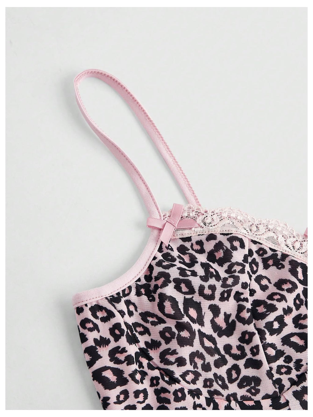 Women's Y2k Lace Trim Leopard Print Camisole Tops Sleeveless Spaghetti Strap Cheetah Crop Tank Top