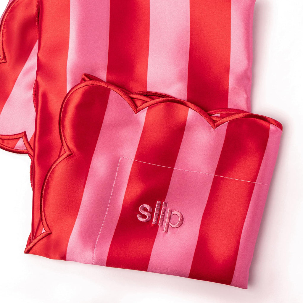 Pure Silk Pillow Case with Scalloped Edge - 100% Pure 22 Momme Mulberry Silk - Queen Size Standard Pillow Case - Anti-Aging, Anti-BedHead, Anti-Sleep Crease, Sunshade (20" x 30")