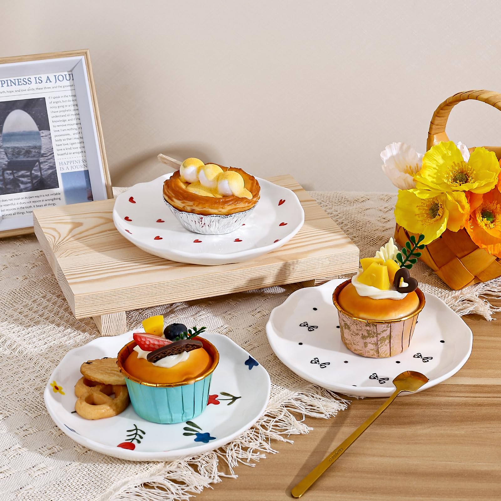 Ceramic Dessert Plates, Cute Creative Dinner Plates Design