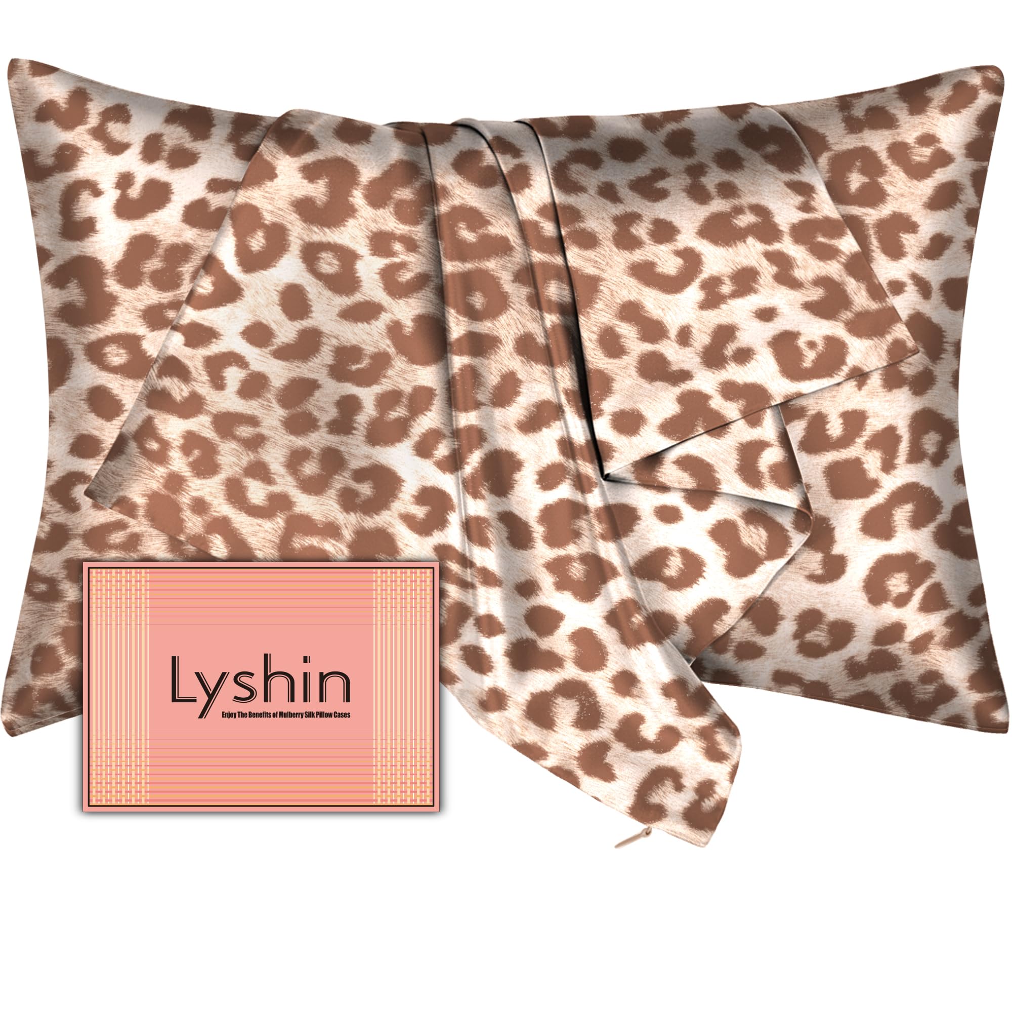 Silk Pillow Cases with Hidden Zipper, Ultra Smooth and Soft Breathable Cooling Silk Satin Pillowcase