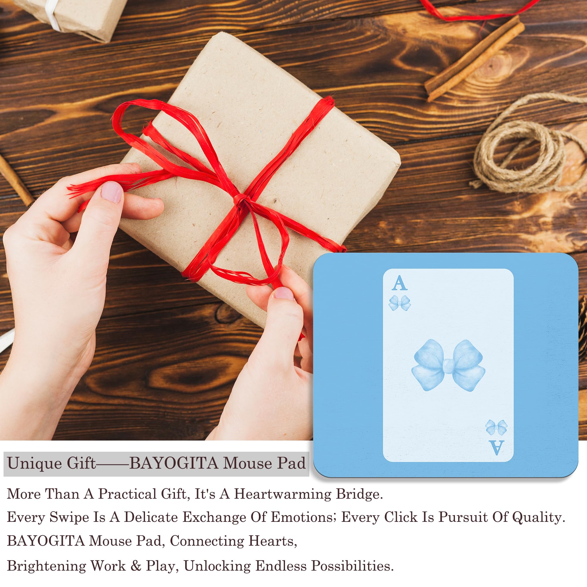 Coquette Mouse Pad, 9.5x8 Inches