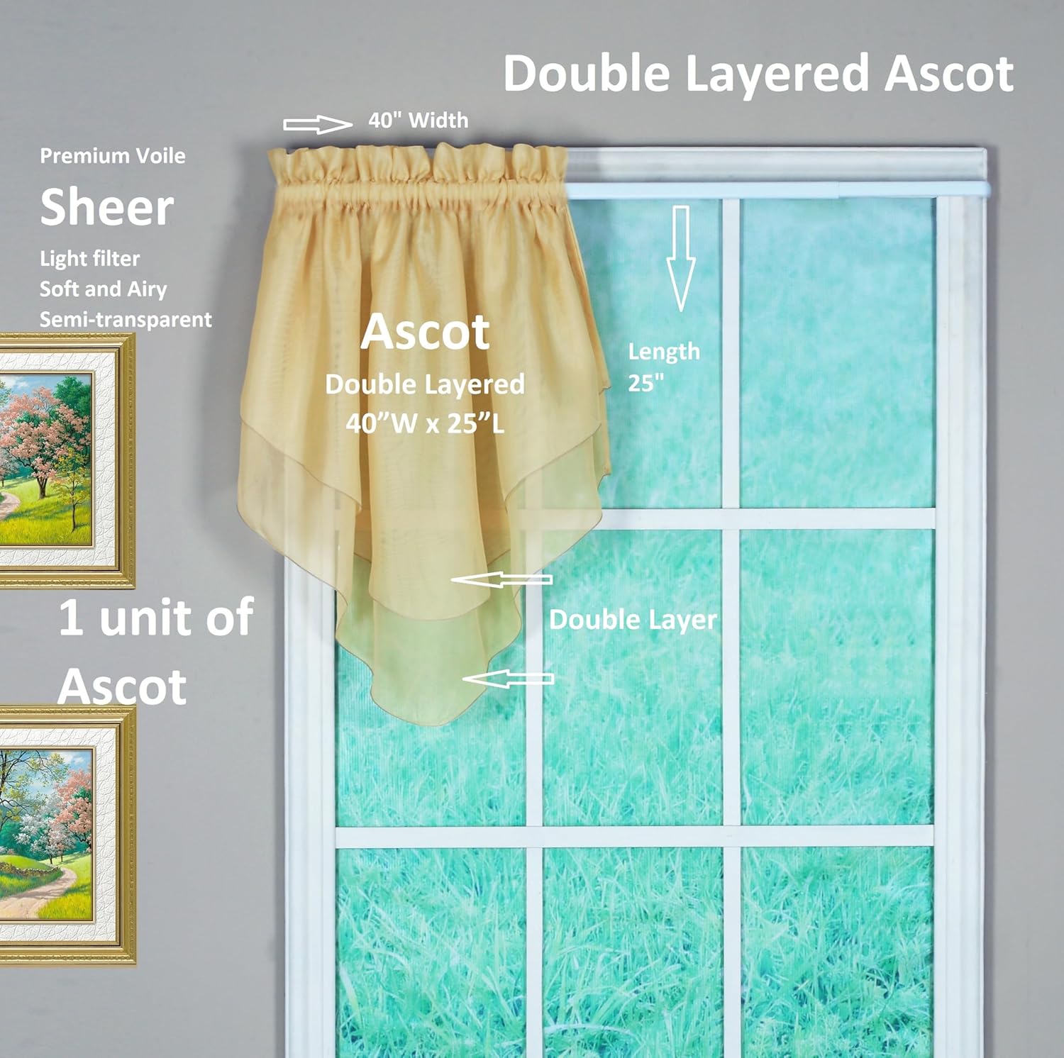 Voile Sheer Panel