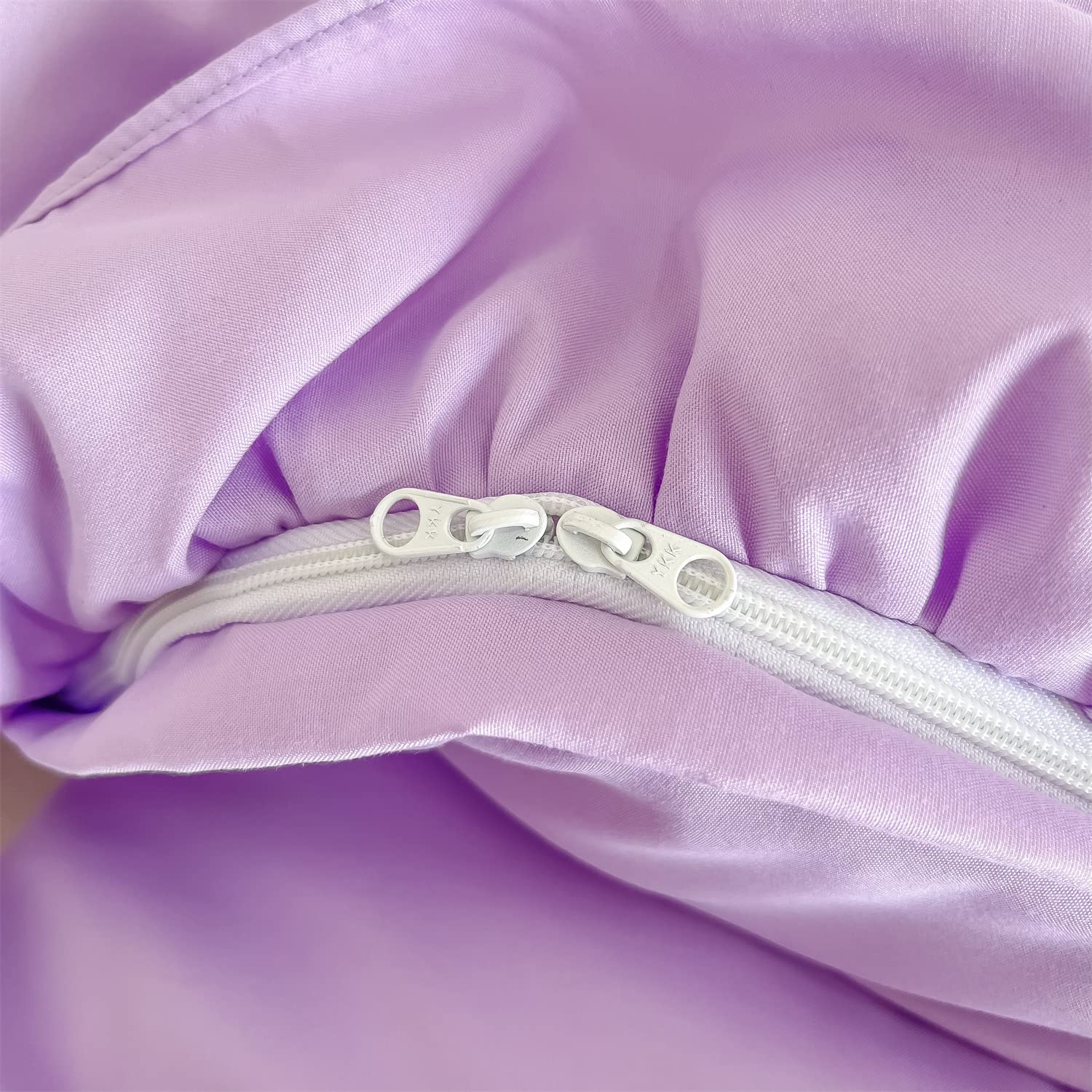 Chic Ruffle Lace Polyester Duvet Cover Set - Bedding-2 Piece Twin Duvet Cover with Zipper Closure - Ultra Soft and Light Weight