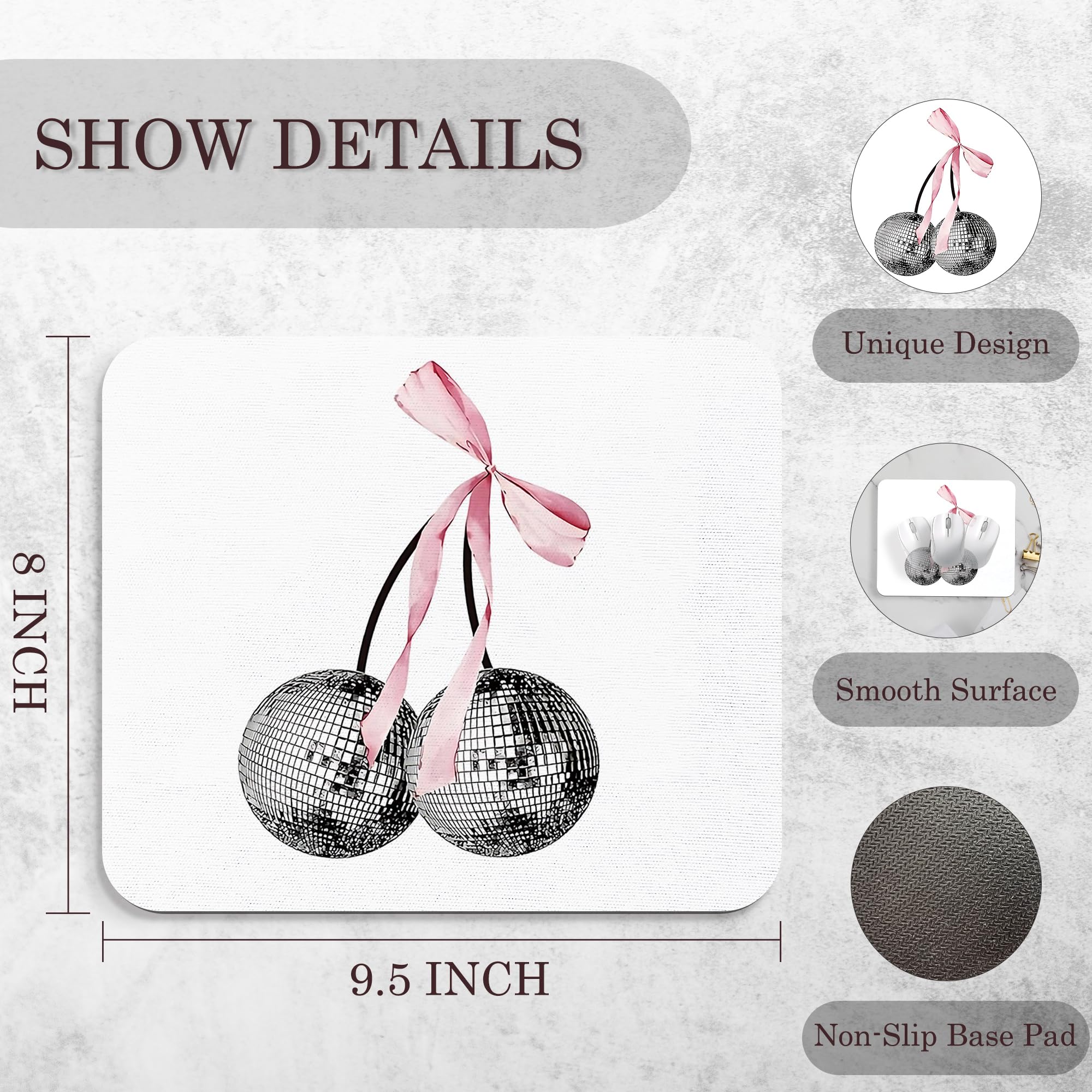 Coquette Mouse Pad, 9.5x8 Inches