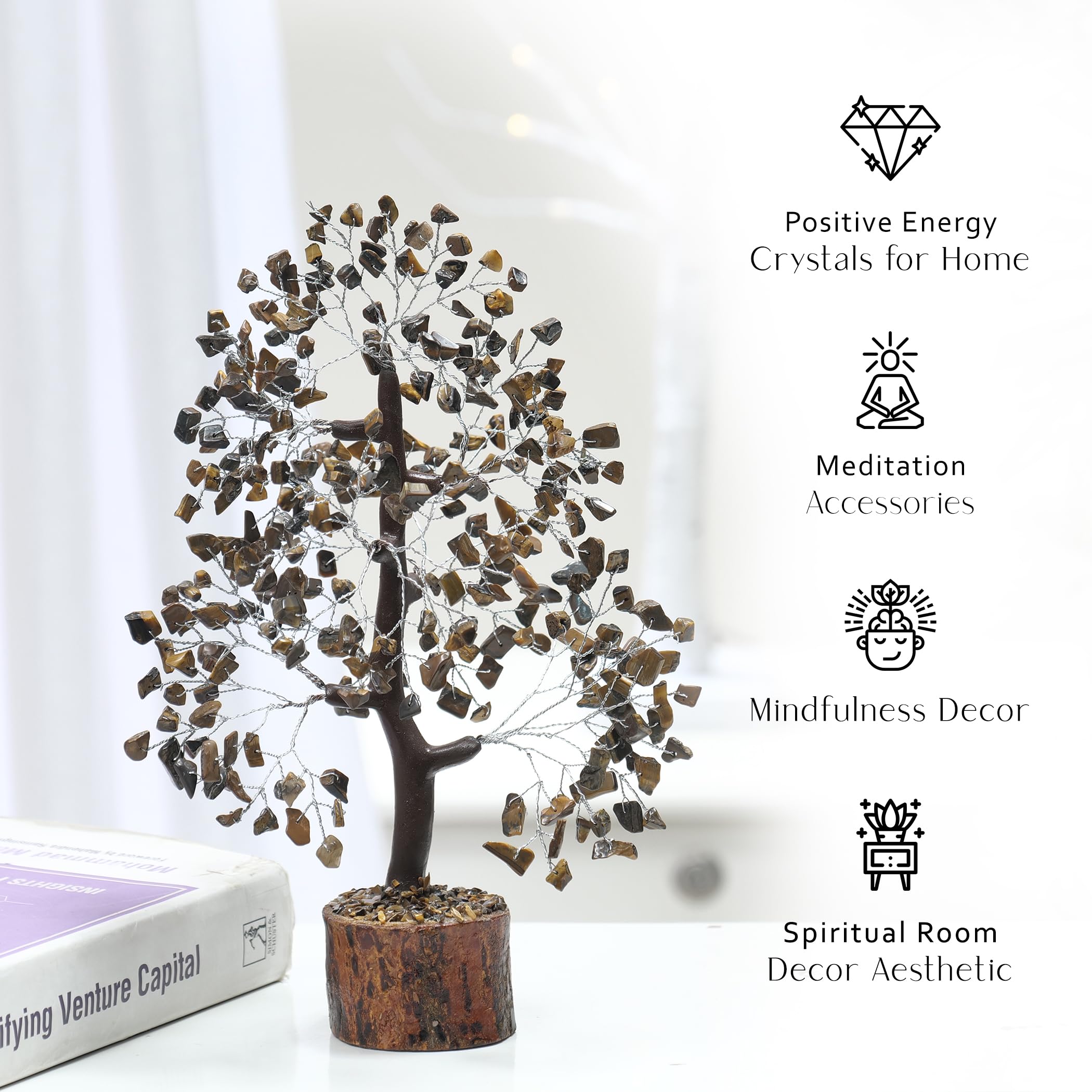 Rose Quartz Crystals Good Luck Money Tree