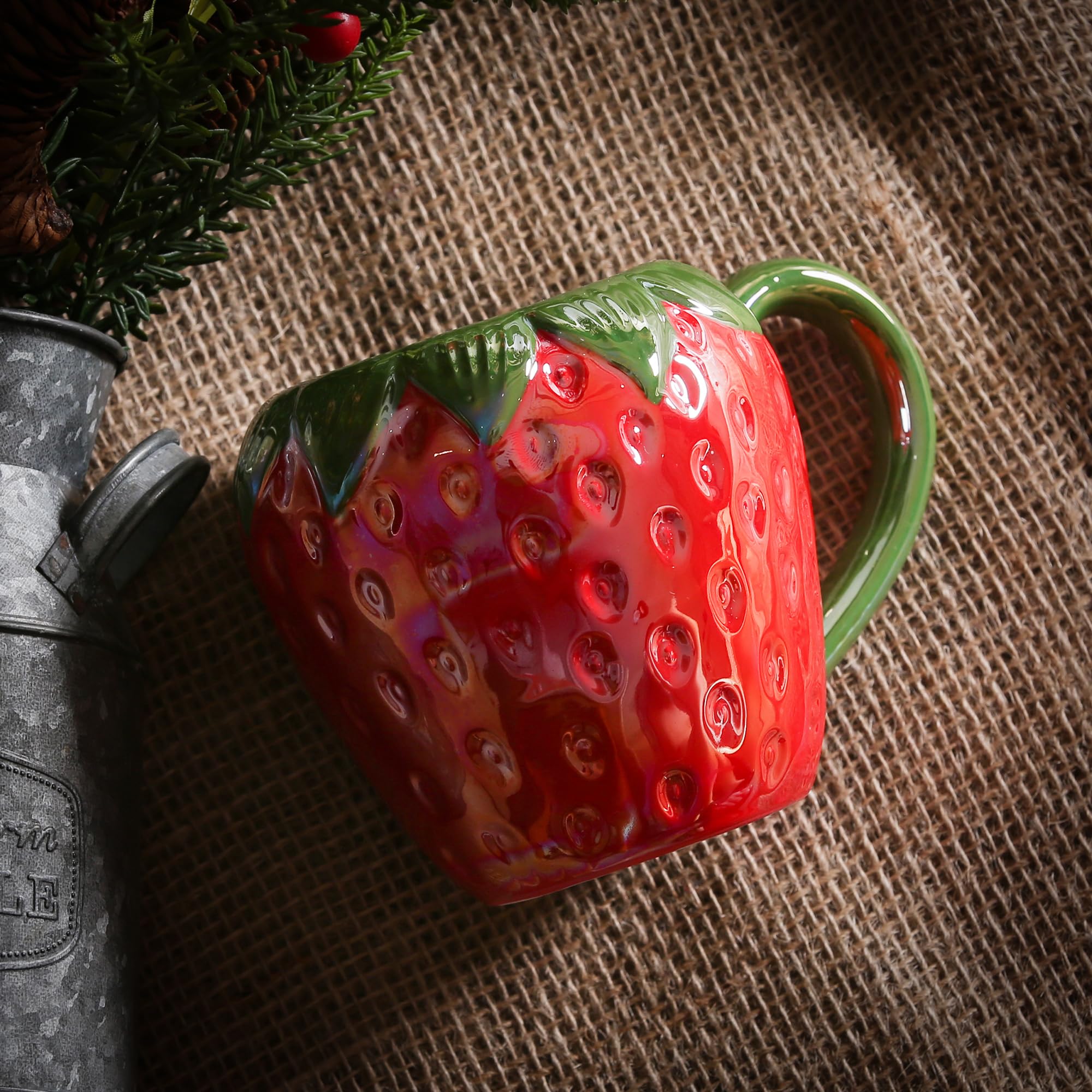 Ceramic Creative Porcelain Fruit Cup with Handle