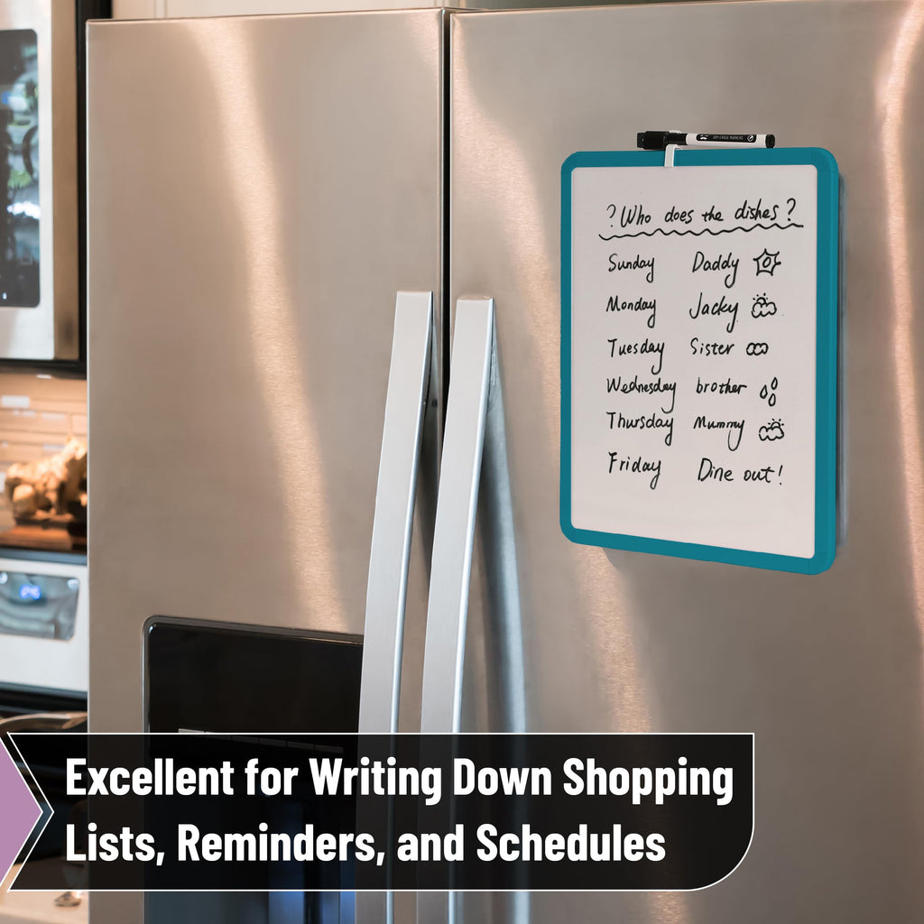 Dry Erase Board, 14â€?x 11â€?with a Black Dry Erase Marker Color Frame, Small White Board Dry Erase Whiteboard