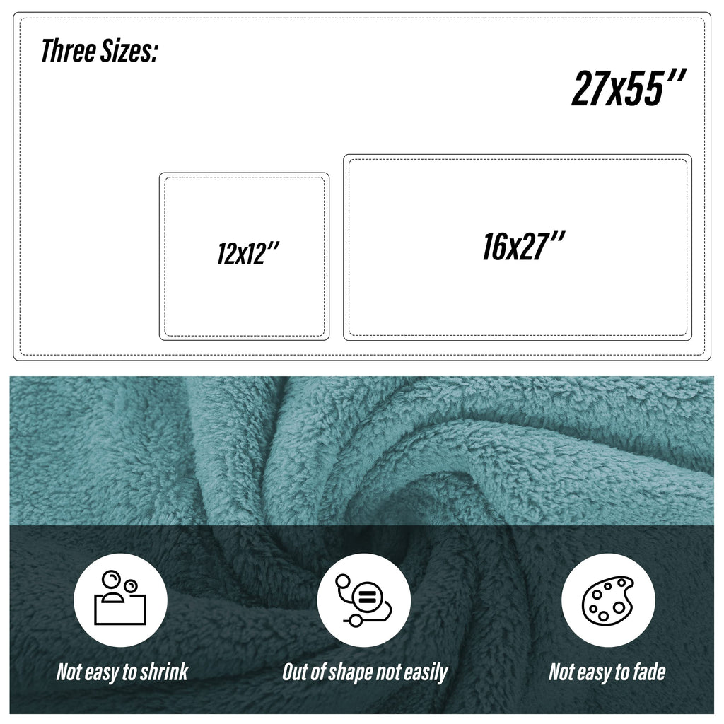 Ultra Soft Towel Set - Quick Drying - 2 Bath Towels 2 Hand Towels 2 Washcloths - Microfiber Coral Velvet Highly Absorbent Towel (6 Pcs)