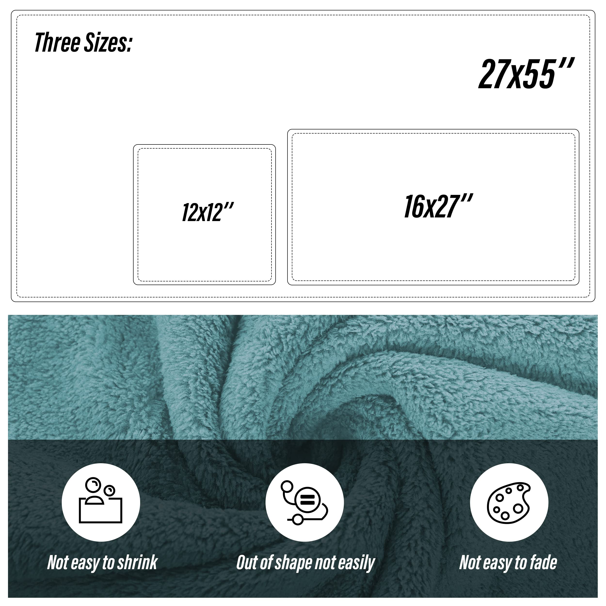 Ultra Soft Towel Set - Quick Drying - 2 Bath Towels 2 Hand Towels 2 Washcloths - Microfiber Coral Velvet Highly Absorbent Towel (6 Pcs)