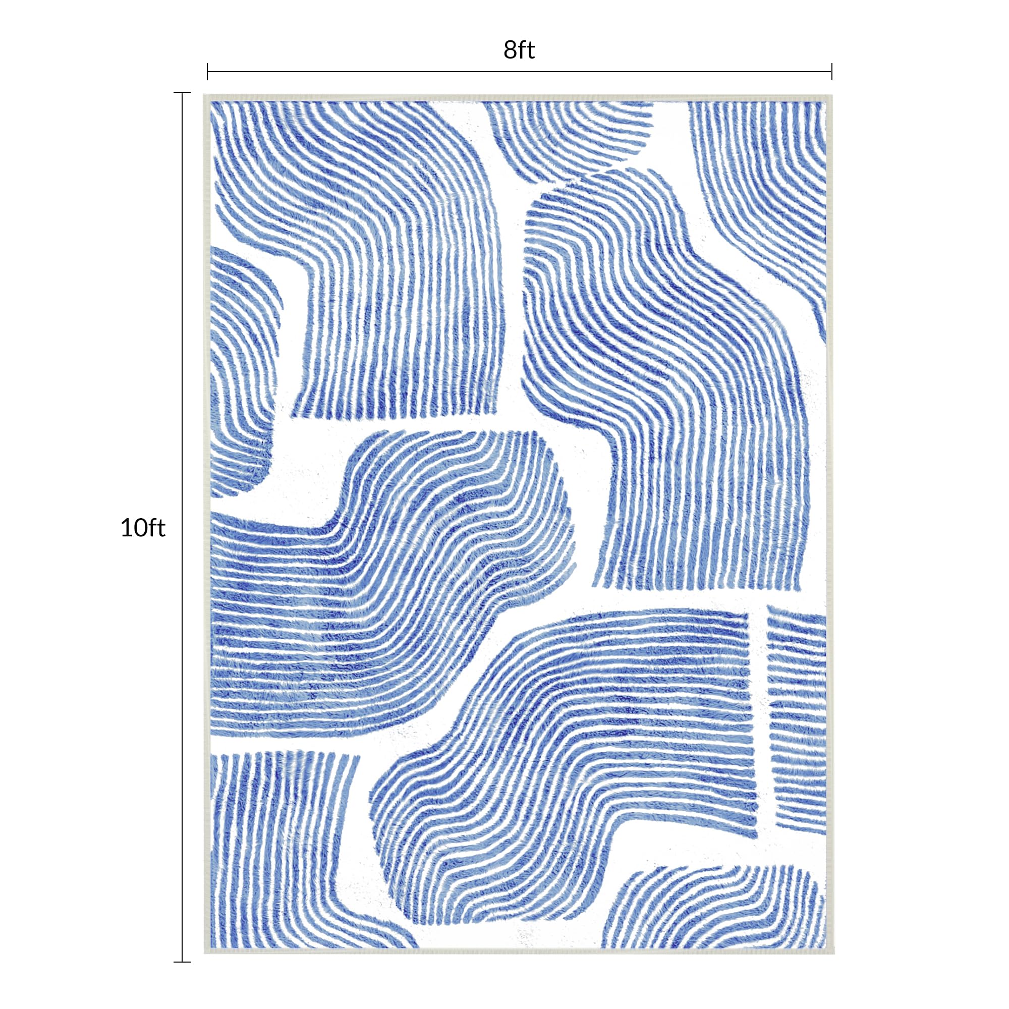 Zen Garden Area Rug - Ultra Soft Area Rug, Non Slip, Stain Resistant Living Room Rug, Washable Area Rugs for Living Room, Rugs for Bedroom