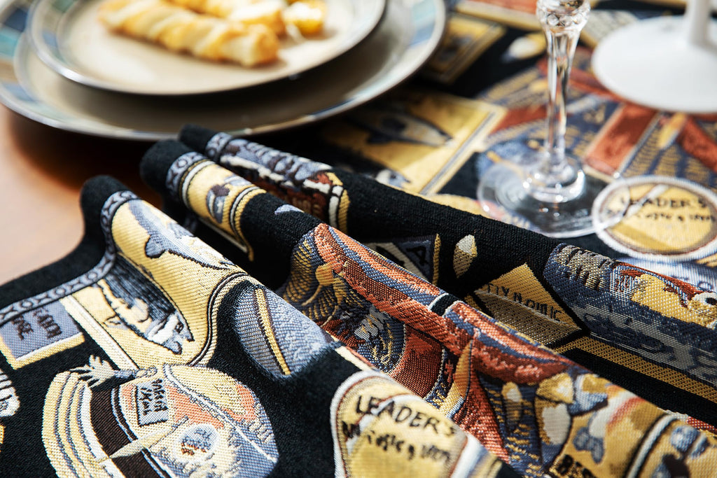 Retro-Luxury Tassels Table Runner Series for Kitchen Dining Table