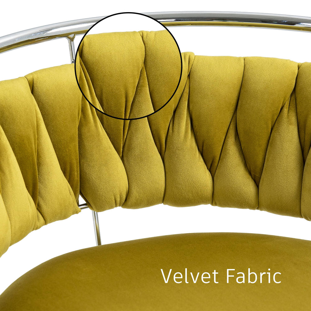 Velvet Swivel Bar Stools, Adjustable Counter Height Bar Chairs with Low Back & Footrest, Modern Gold Bar Stools for Kitchen Island, Bar Pub