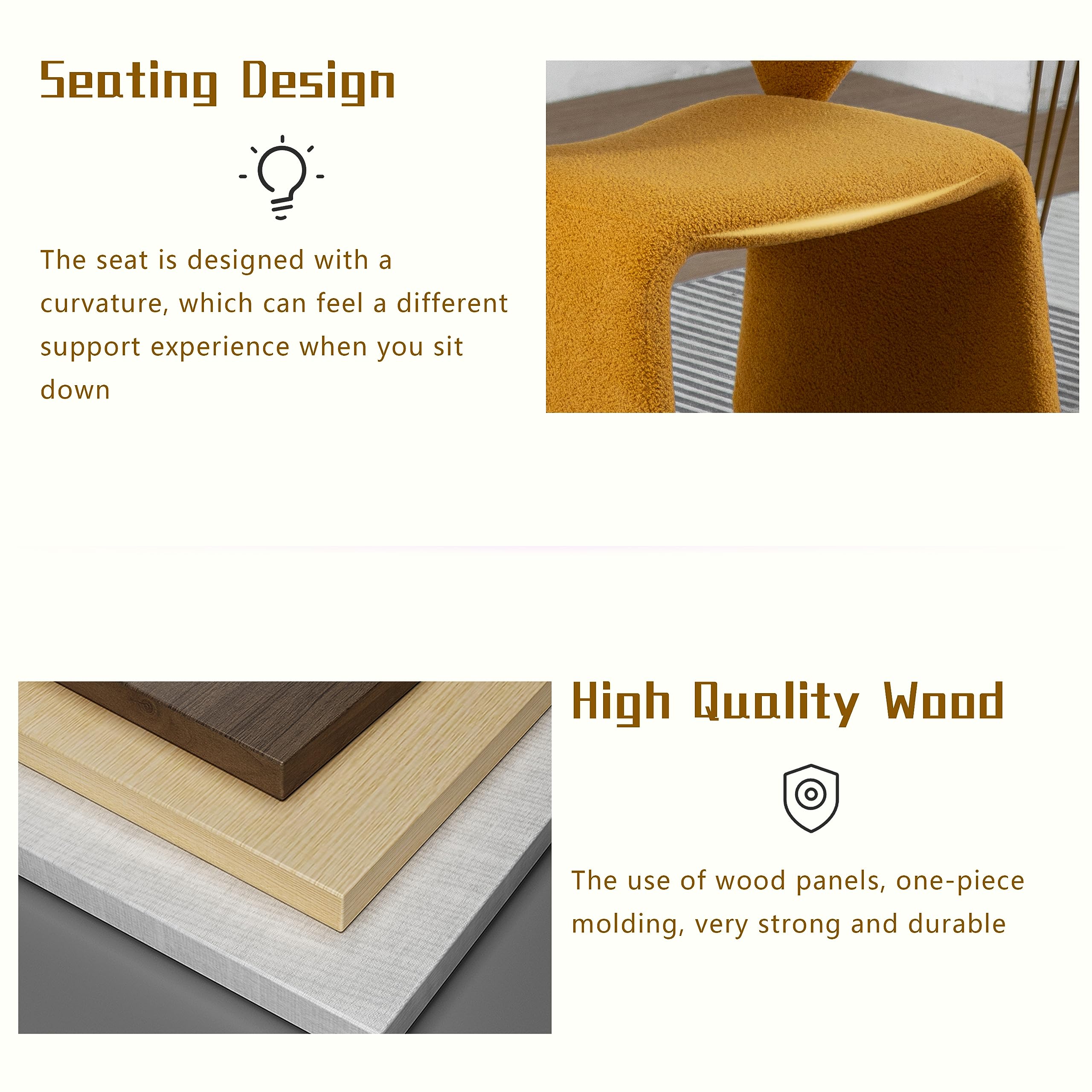 Modern Bouclé Sherpa Accent Chair â€?Comfy Tufted Lamb Fabric Armed Leisure Chair for Reading, Bedroom, Office, and Living Room