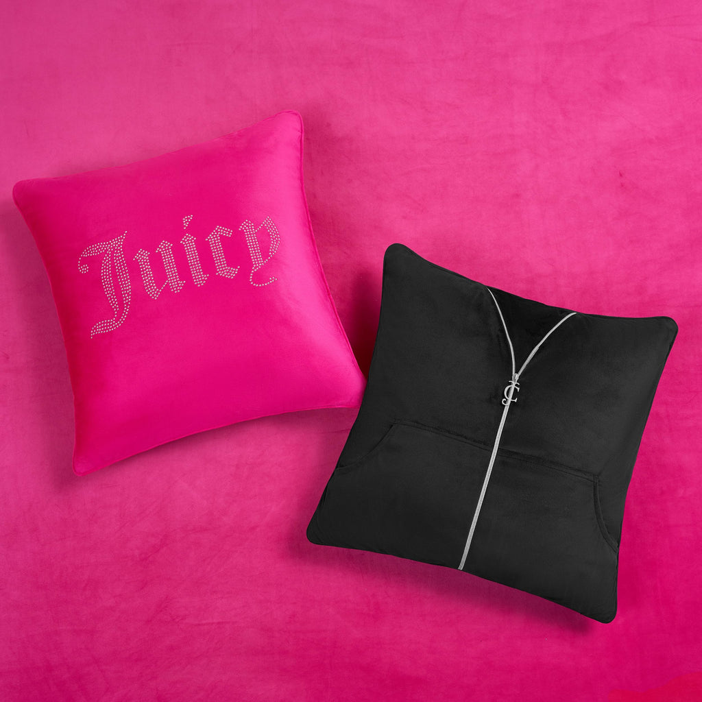 Juicy Couture Solid Velour 3-Piece King Comforter Set â€?Luxurious Bedding Ensemble