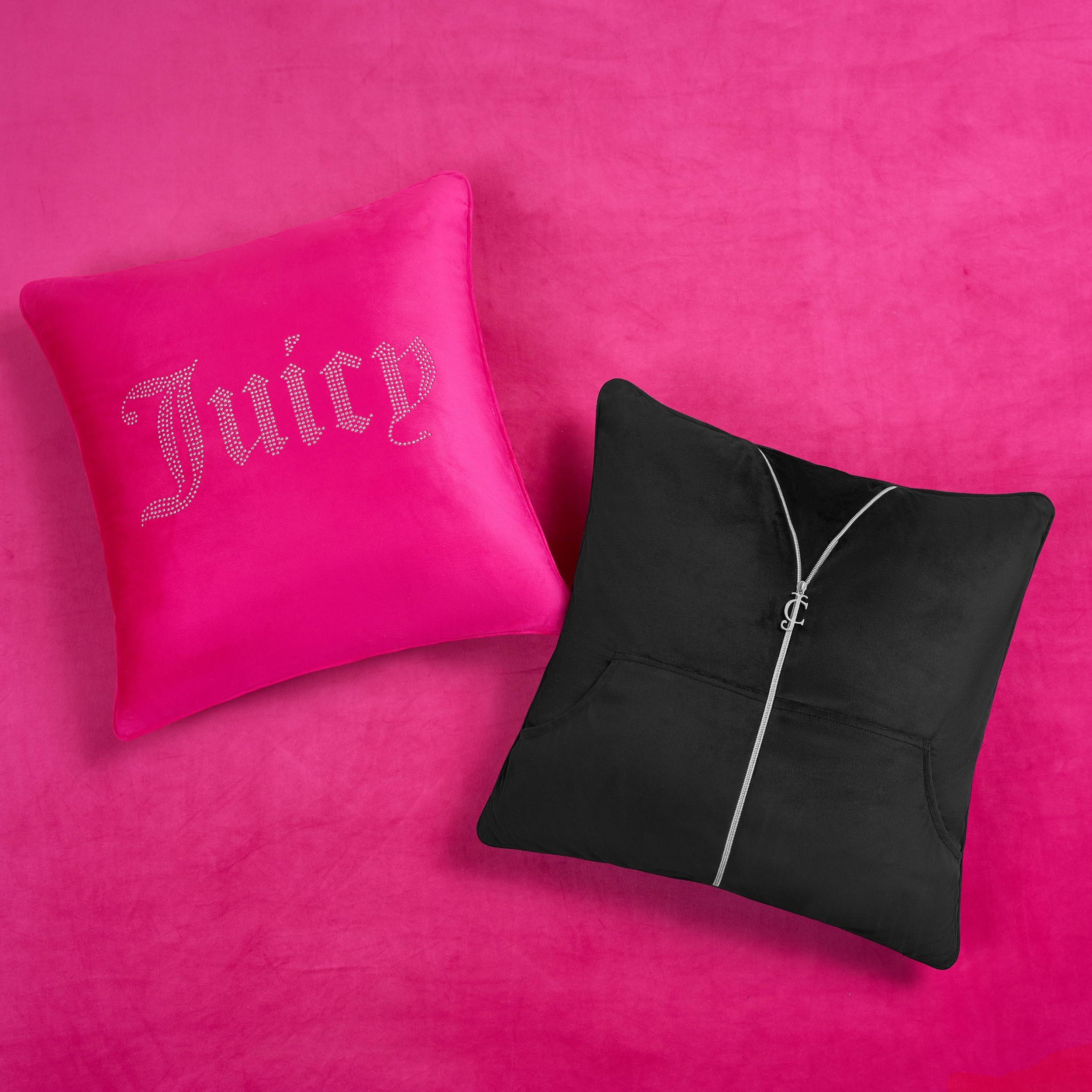 Juicy Couture Solid Velour 3-Piece King Comforter Set â€?Luxurious Bedding Ensemble