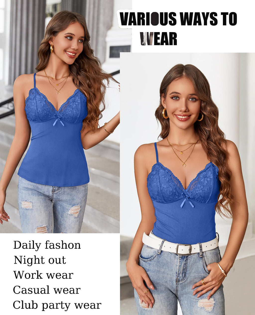 Sexy Tank Tops Cami Y2K Bralette Spaghetti Strap Slim Undershirts
