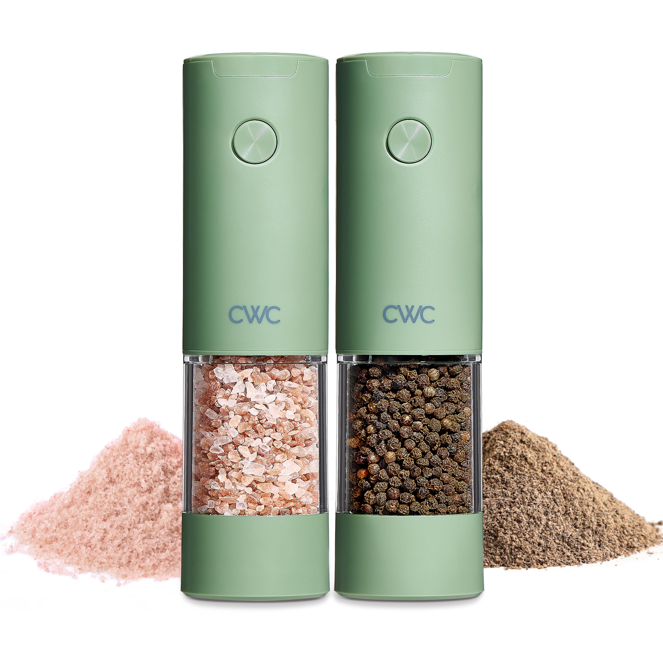 Electric Pepper & Salt Shaker Set of 2 Grinders