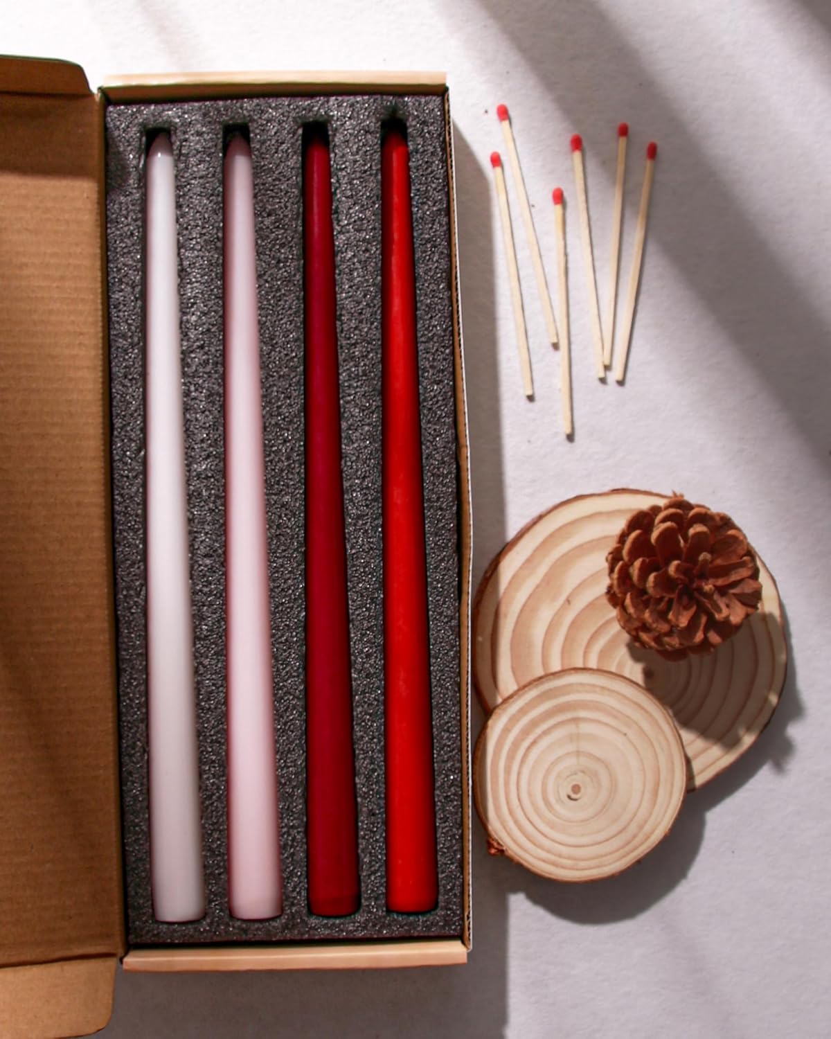 Taper Candles Unscented Smokeless Long Tall Tapered Candle for Candlesticks SticksHome Decor Dinner