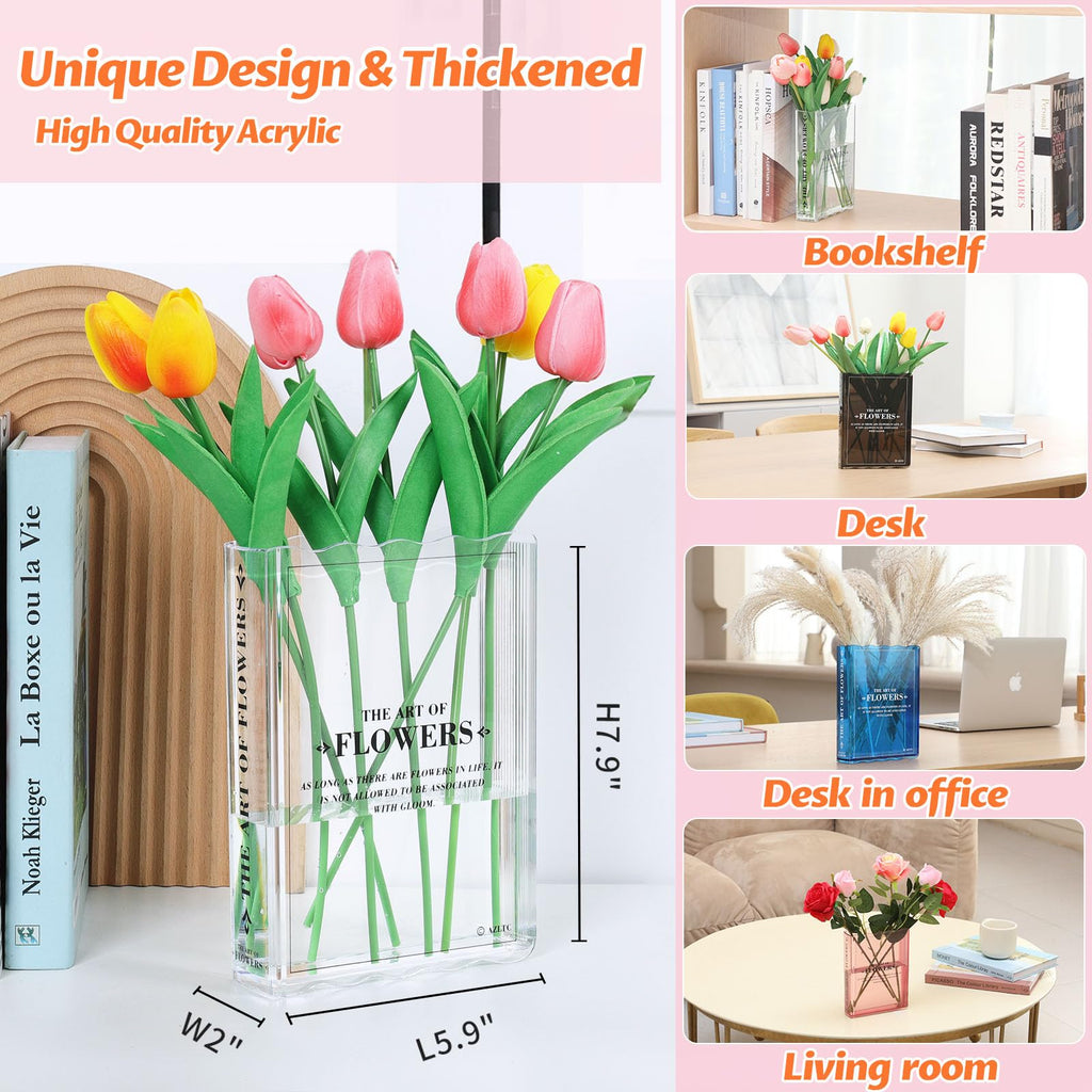 New Book-Shaped Flower Vase â€?Aesthetic Decor