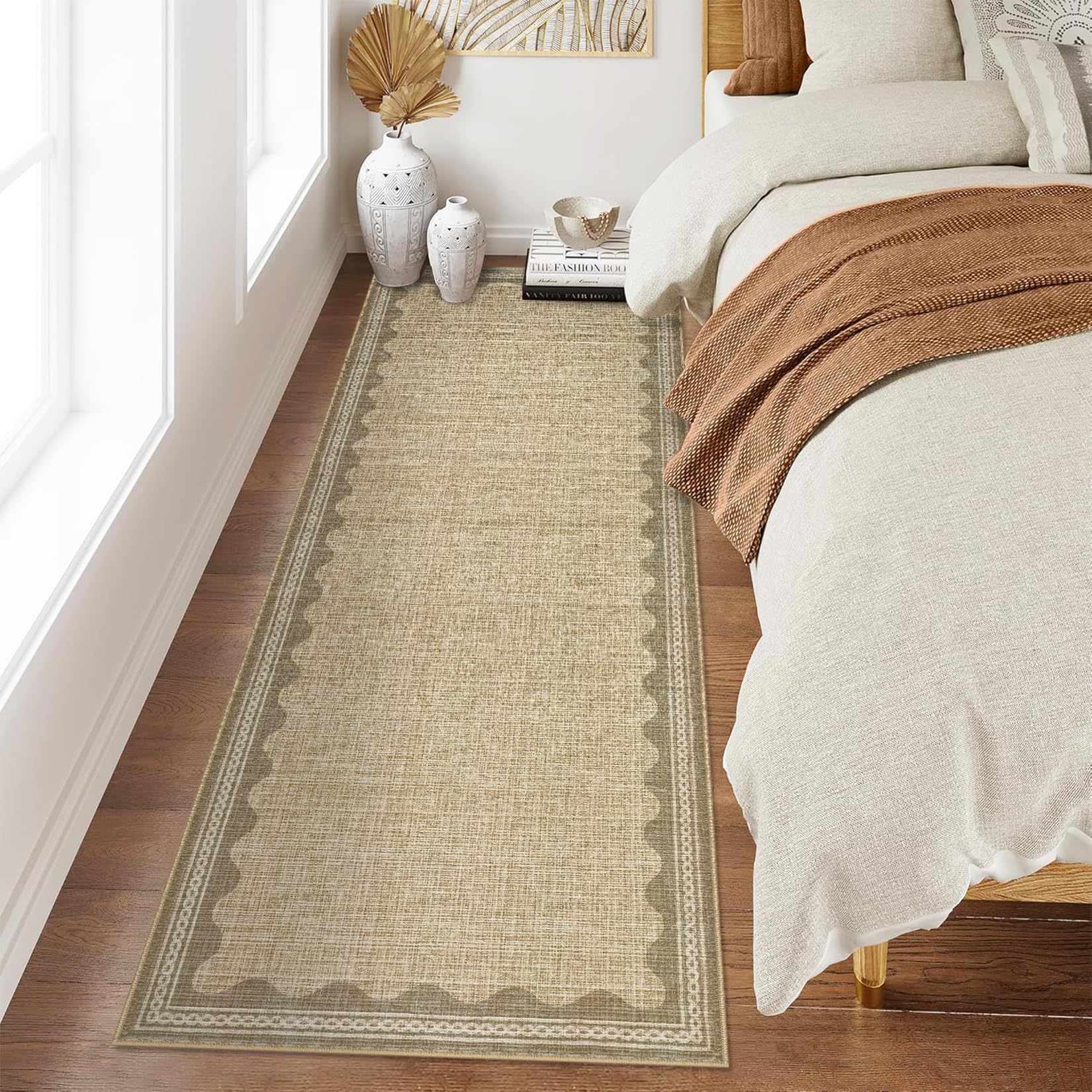 Scalloped Rug Soft Carpet
