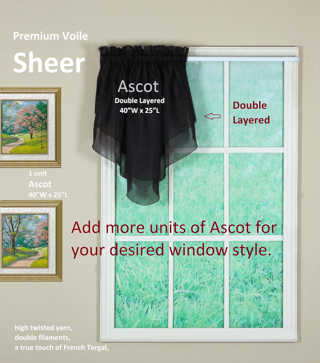 Voile Sheer Panel