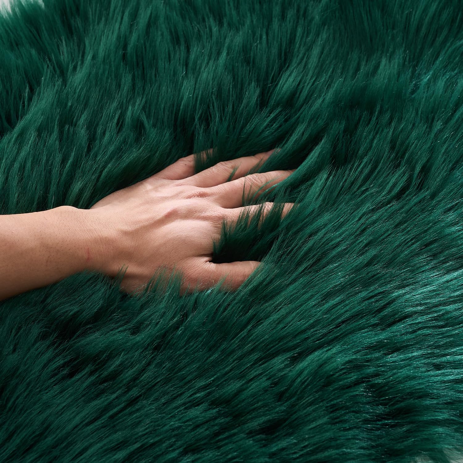 Ultra Soft Faux Fluffy/Fuzzy Shaggy Area Rug - Fur Chair Cover Seat Pad