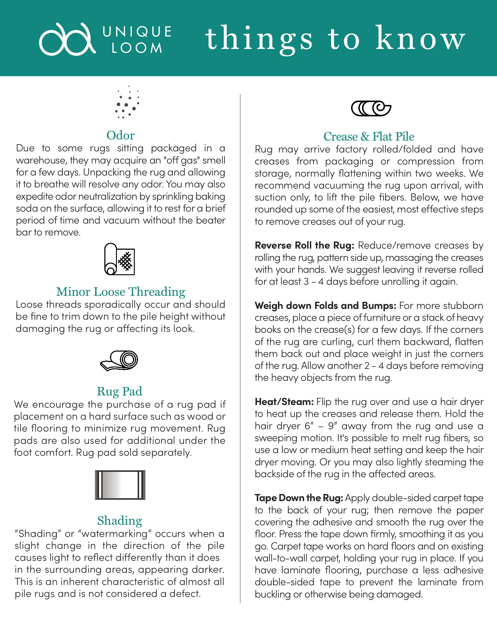 Unique Collection Area Rug