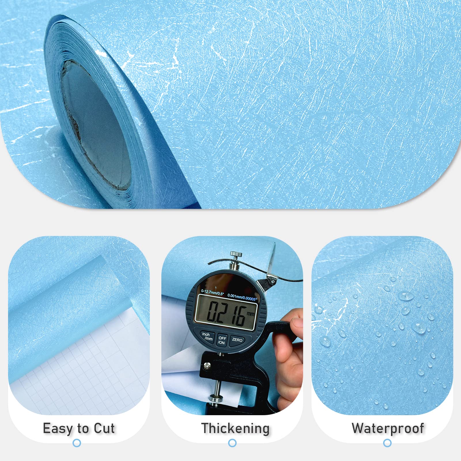 Silk Peel and Stick Contact Paper Textured Self Adhesive Removable Wall Sticker m Waterproof