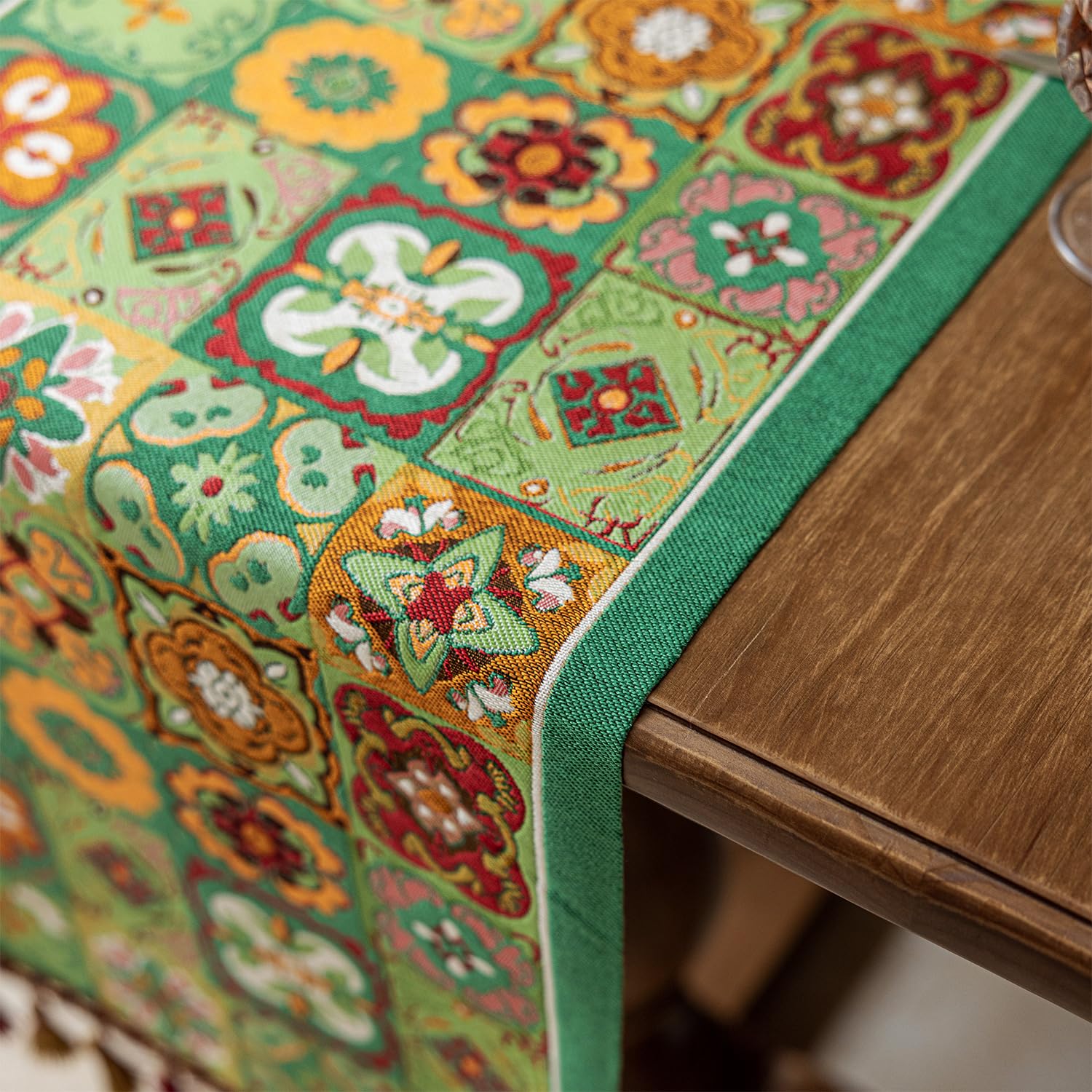 Retro-Luxury Tassels Table Runner Series for Kitchen Dining Table