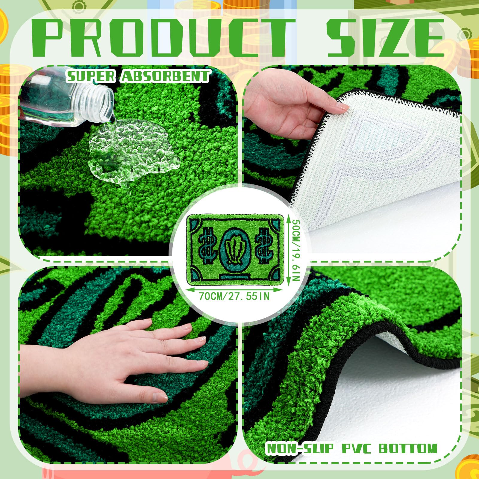 Flower Shower Mat Summer Bathroom Rug Flower Shape Shower Mat Door Cute Bath Summer Bathroom Decoratio Non Slip Washable Bath Rug