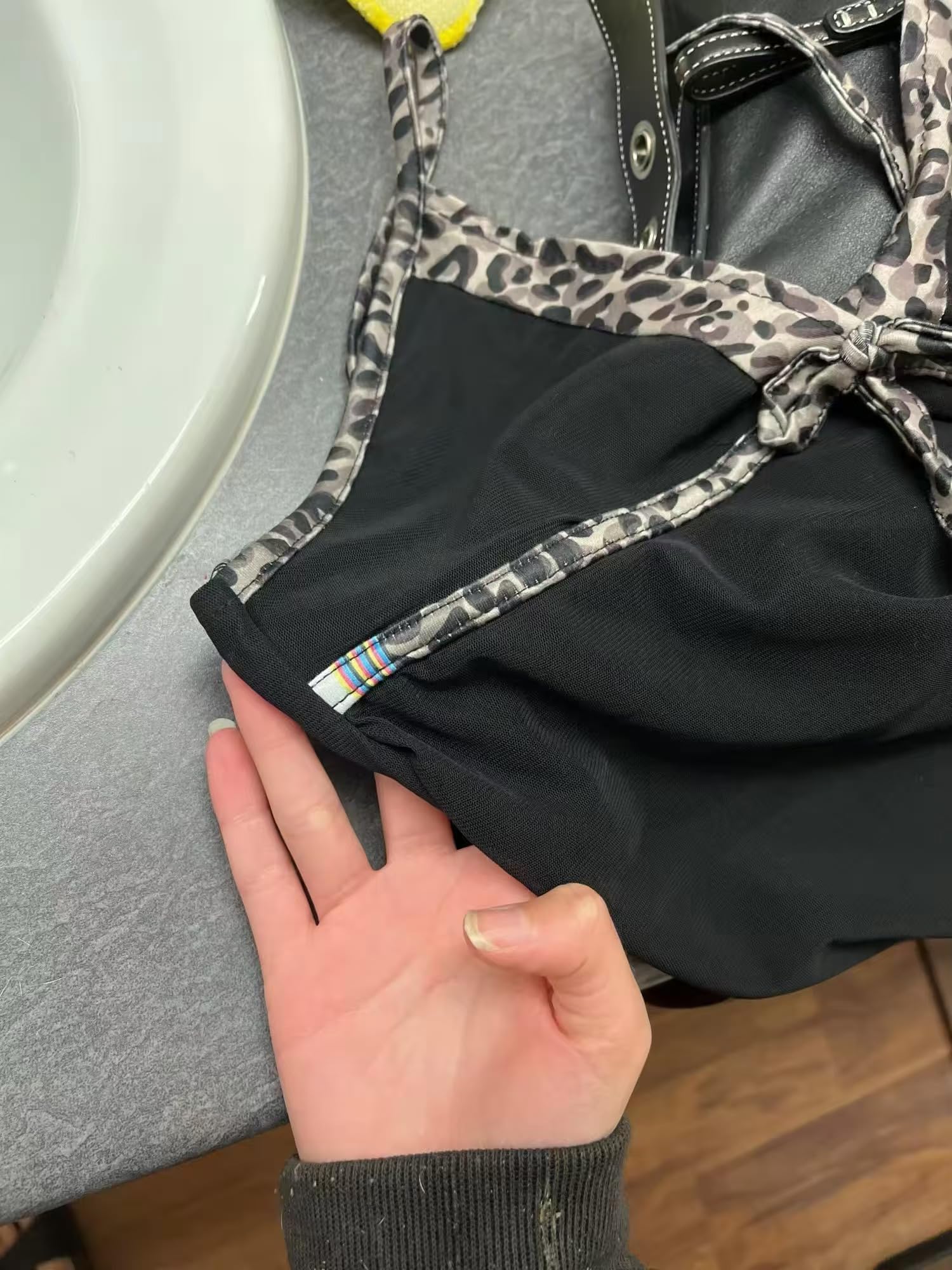 Emo Coquette Cropped Top Grunge 2000s Spaghetti Strap Tops Streetwear Vintage Camisole Y2k Cheetah Tops