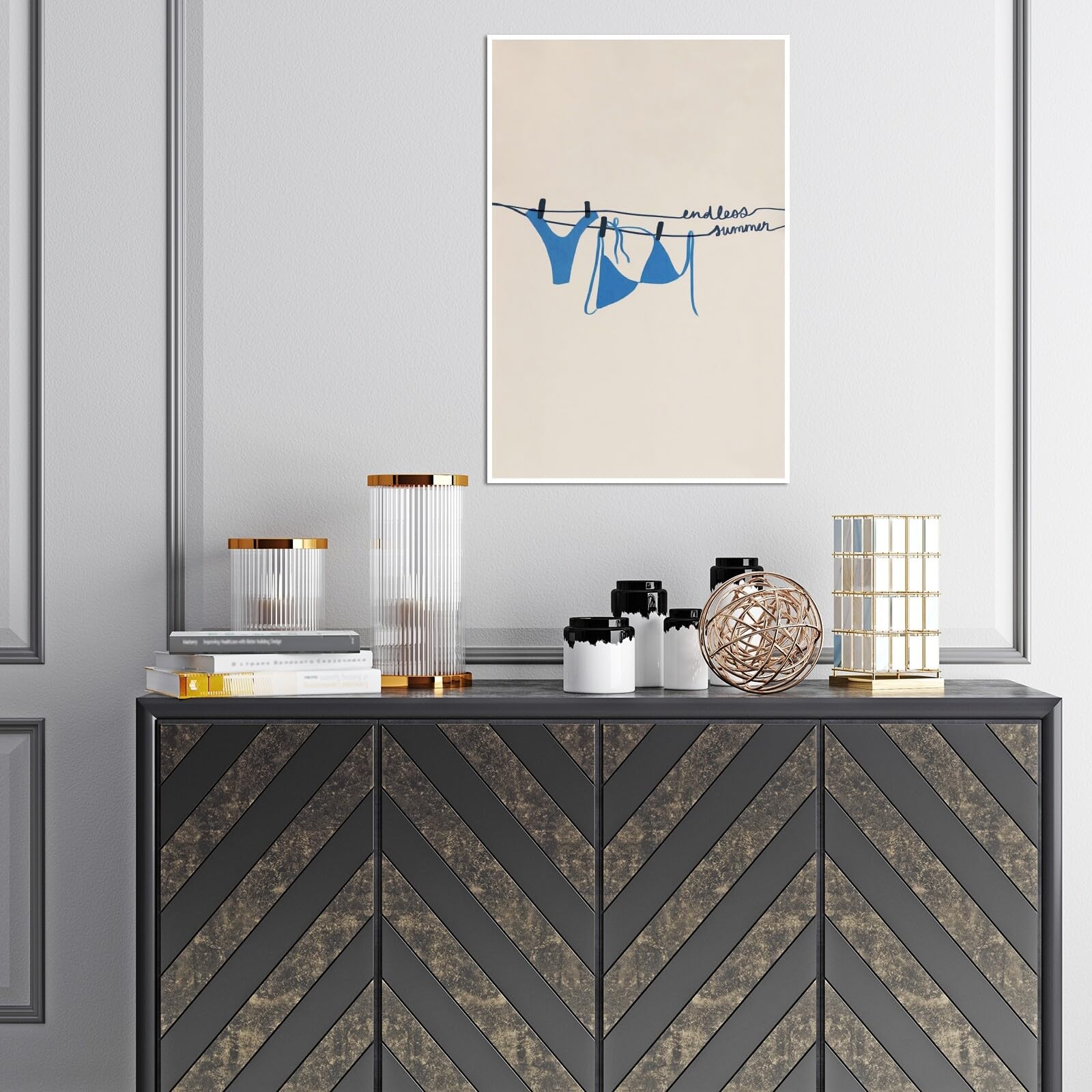 Ocean Inspired Aesthetic Print Coquette Wall Art Fun and Cute Decor