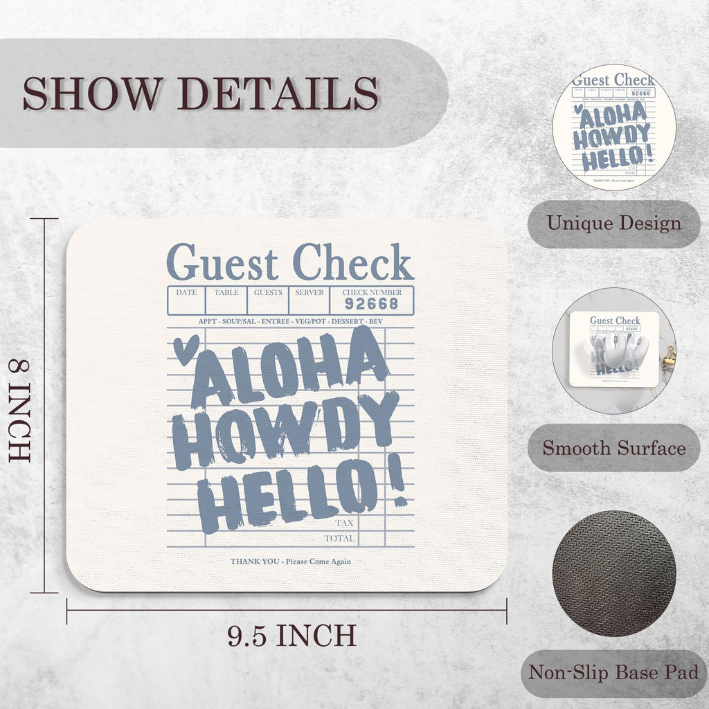 Coquette Mouse Pad, 9.5x8 Inches