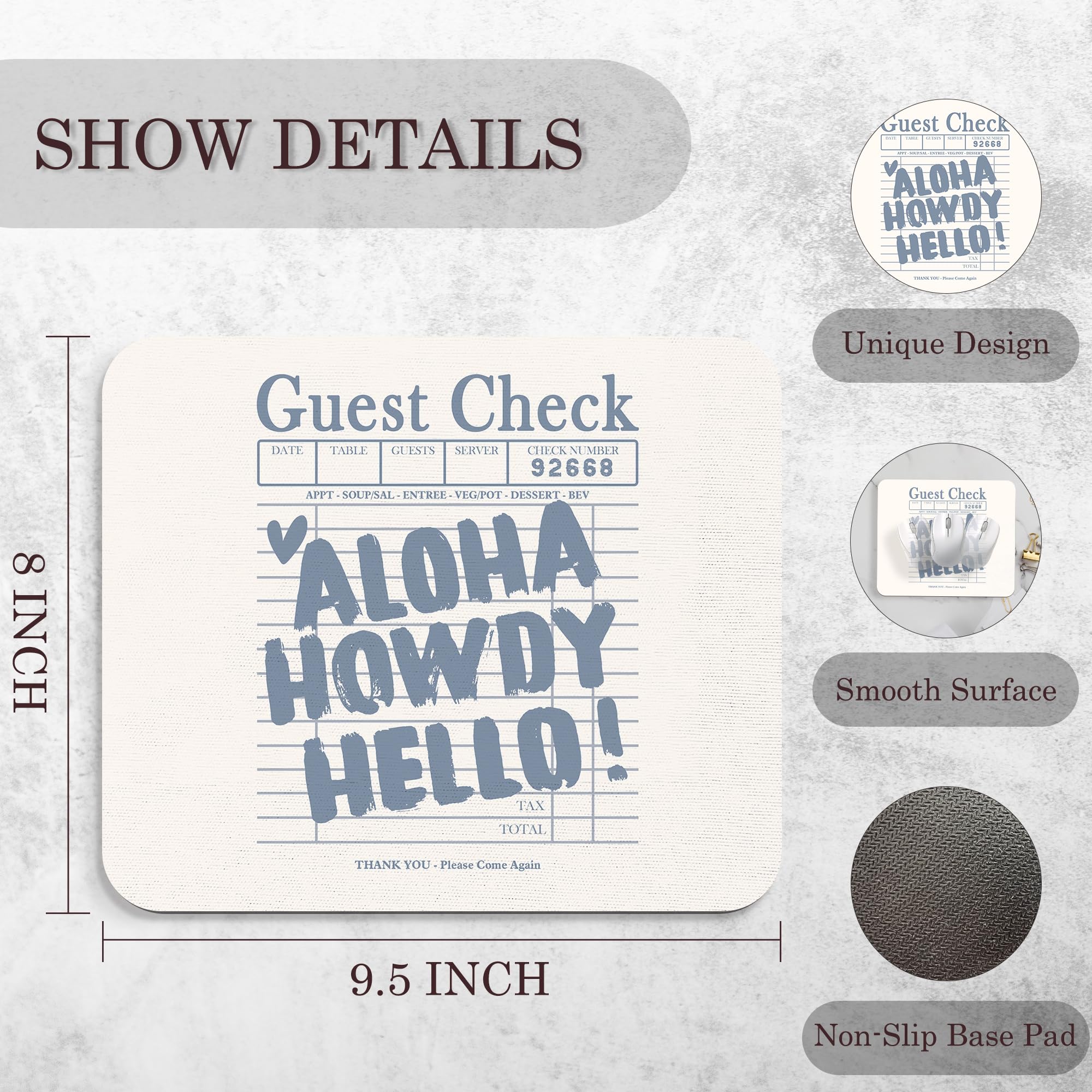 Coquette Mouse Pad, 9.5x8 Inches