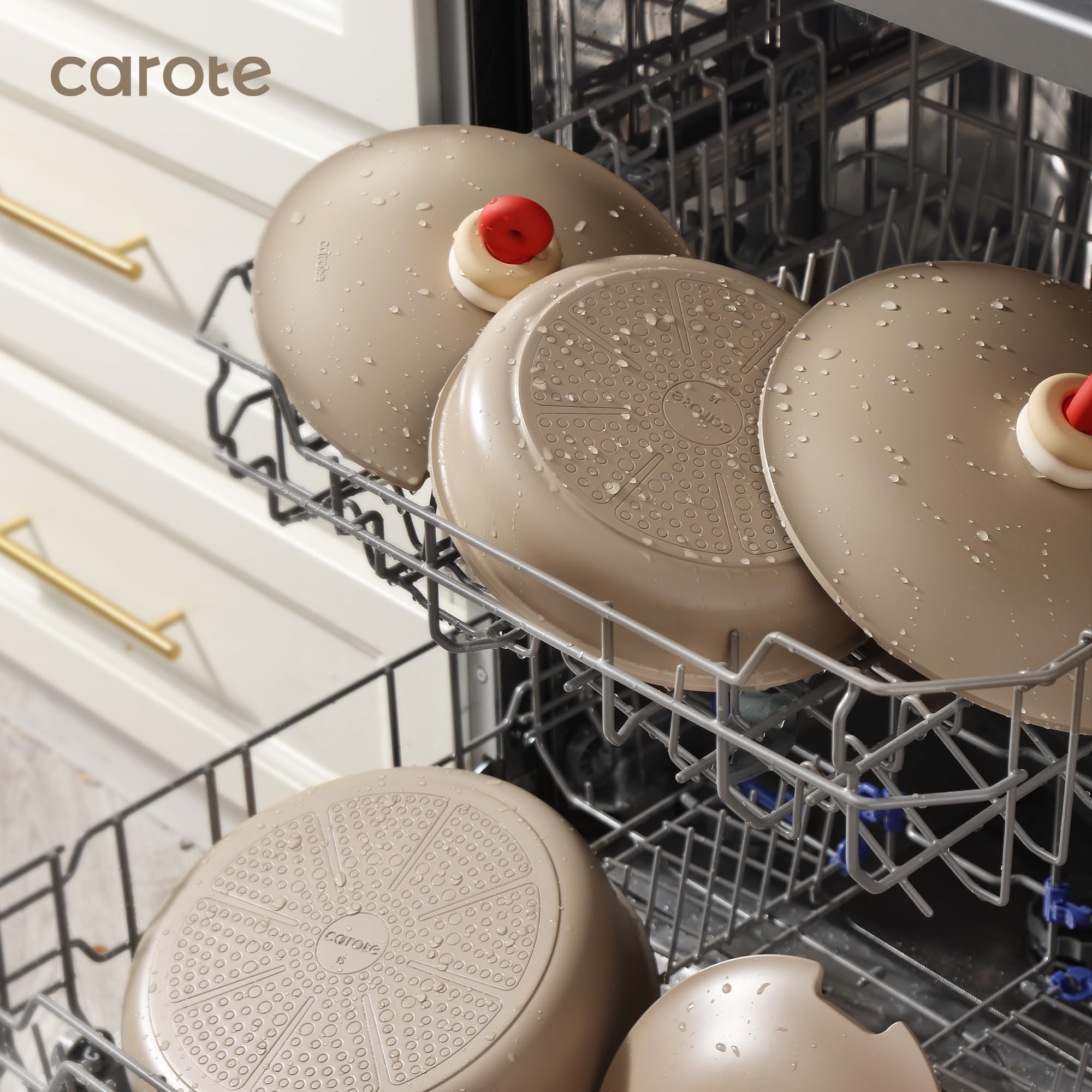 Pots and Pans Set Non Stick, Nonstick Cookware Set, Oven/Dishwasher/Fridge Safe Pots and Pans, RV Safe Cookware, 23pcs Gift Set Detachable Handle