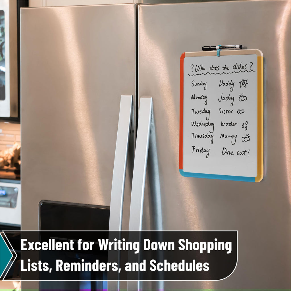 Dry Erase Board, 14â€?x 11â€?with a Black Dry Erase Marker Color Frame, Small White Board Dry Erase Whiteboard