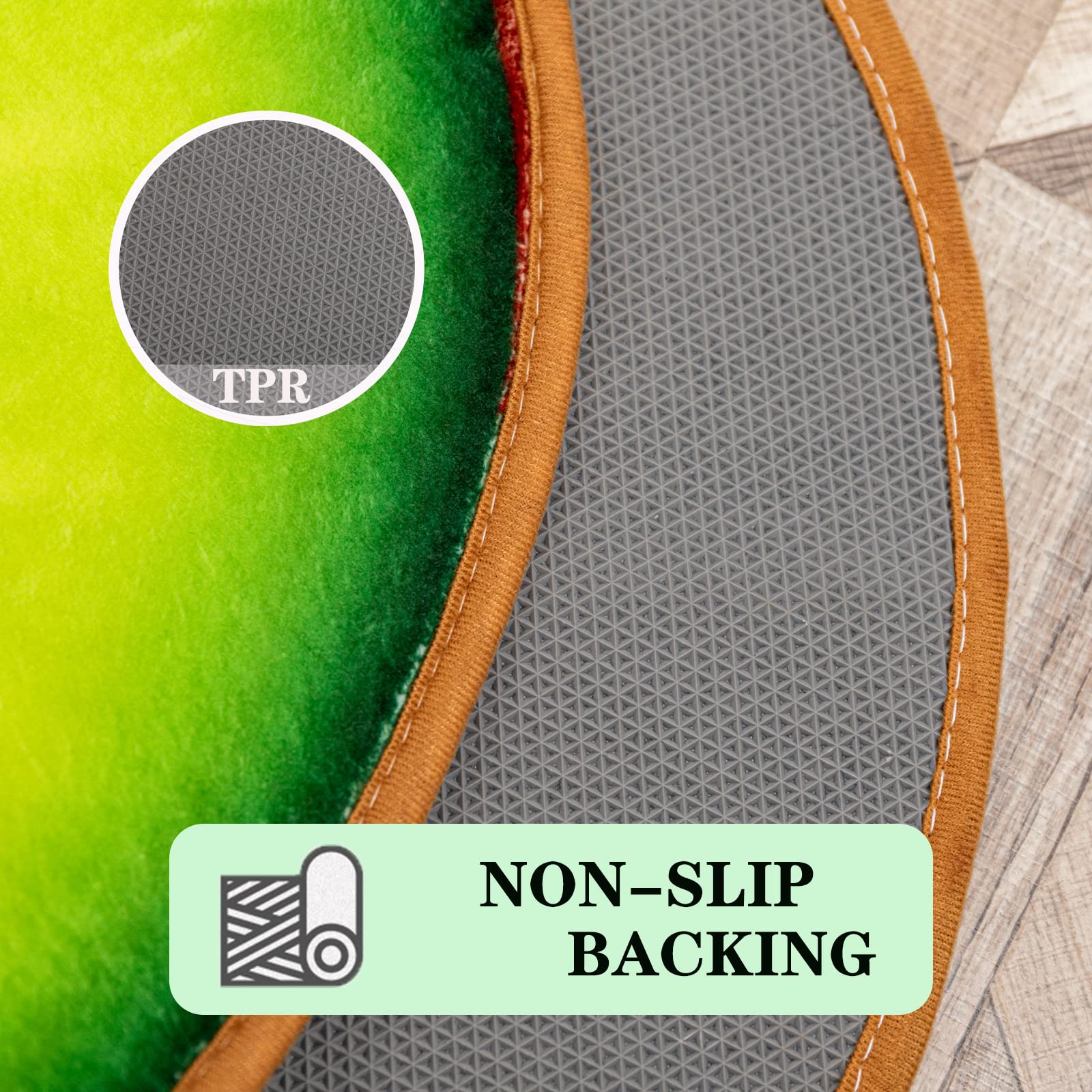 Shaped Rug Fruits Animals Bath Mat Area Rug Non-Slip Bathroom Door Mat for Bedroom Bathroom Kitchen Cartoon Area Rug for Bathroom Soft Bathmat Home Decor