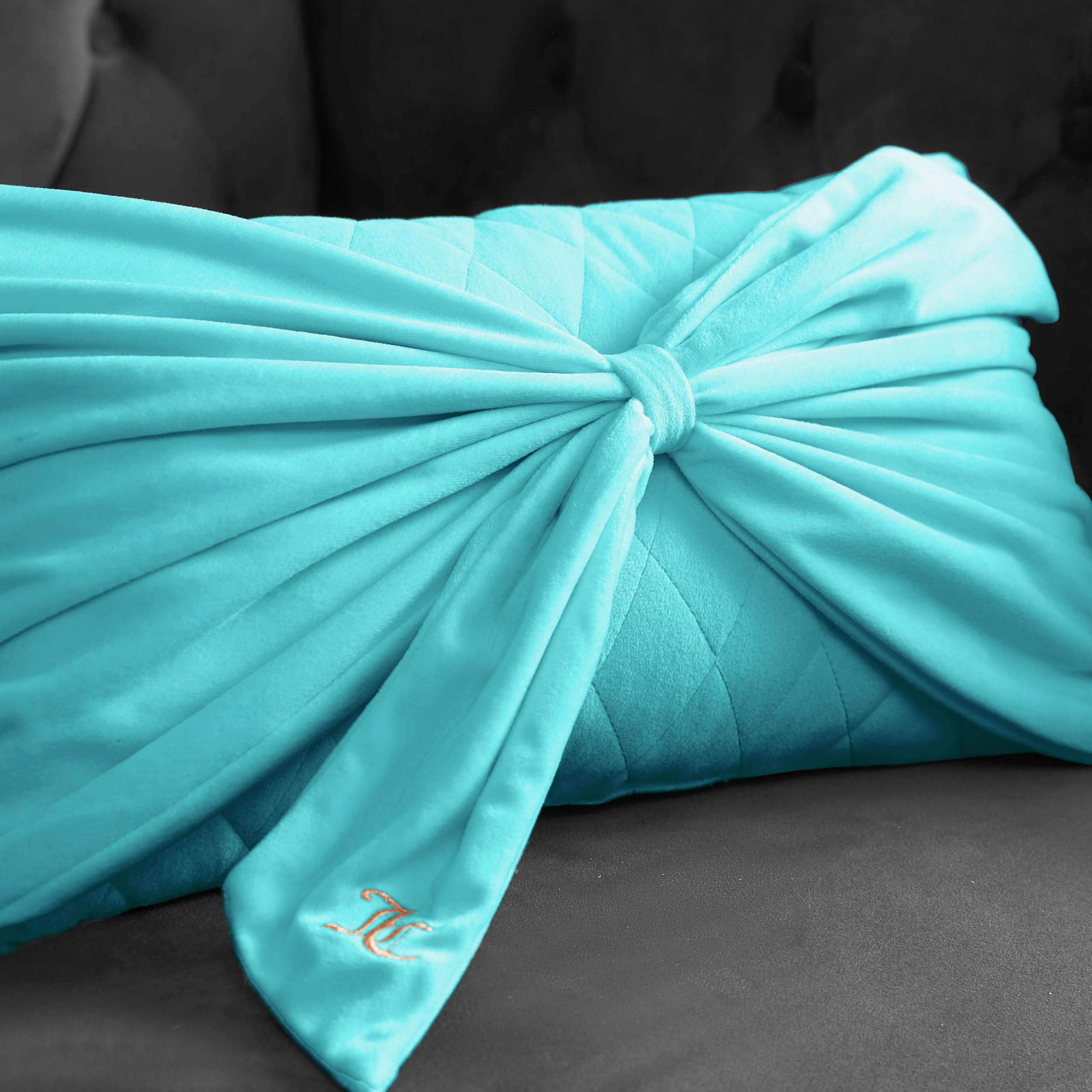 Juicy Couture Rectangle 1-Piece Living Room and Bedroom Décor, Decorative Accent, Premium Reversible Throw Pillow