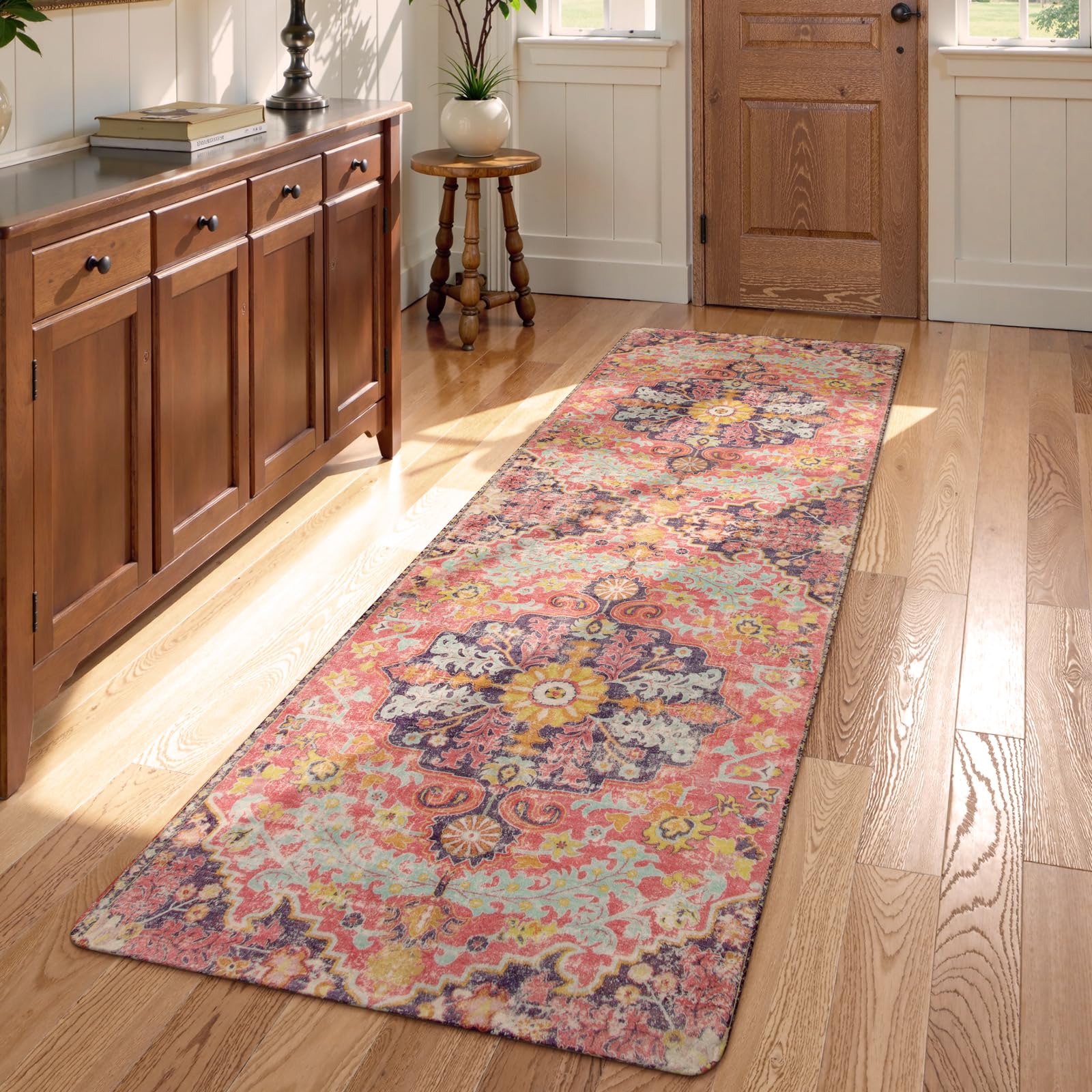 Floral Bohemian Medallion Area Rugs