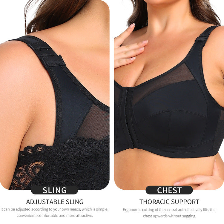 Plus-sized Full Cup Plus Size Underwear Breast Holding Thin