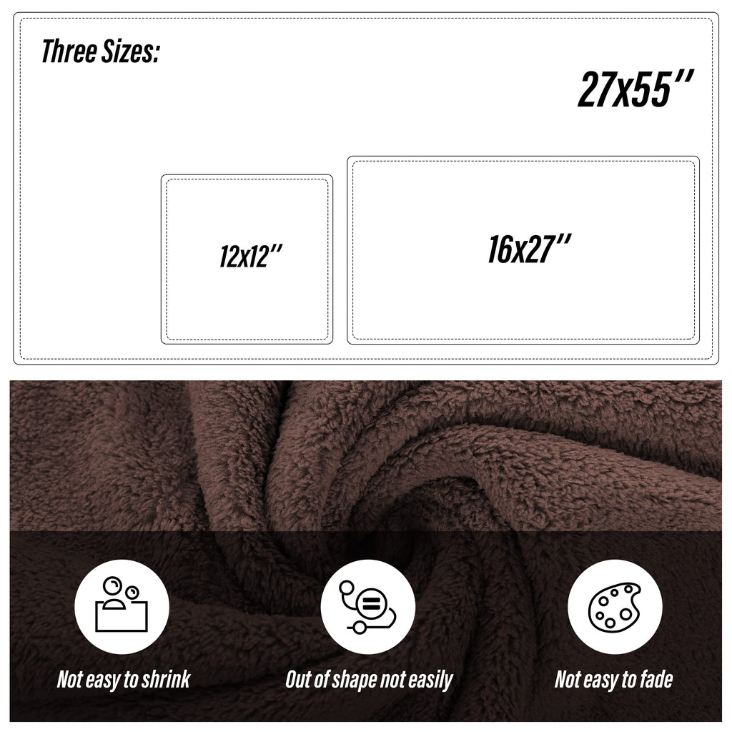 Ultra Soft Towel Set - Quick Drying - 2 Bath Towels 2 Hand Towels 2 Washcloths - Microfiber Coral Velvet Highly Absorbent Towel (6 Pcs)