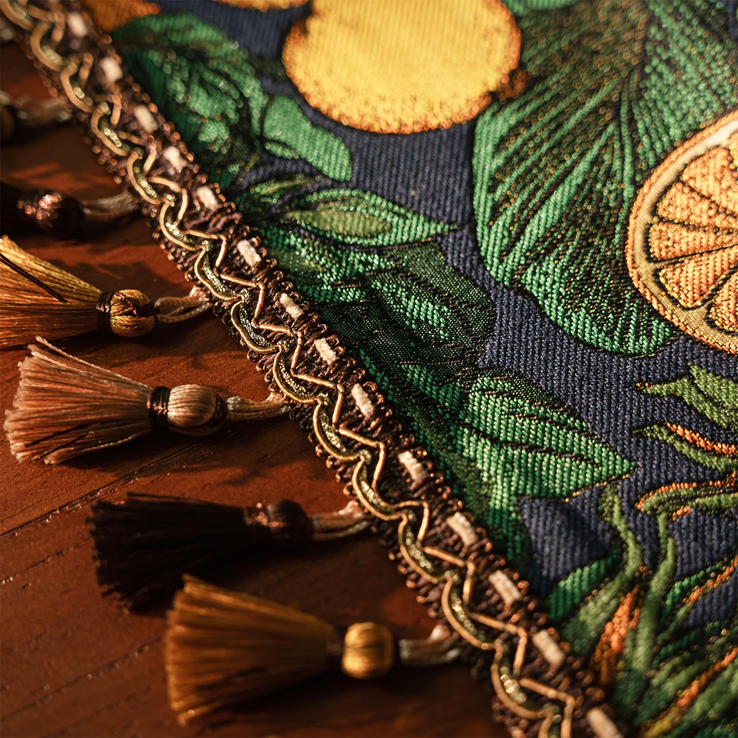 Retro-Luxury Tassels Table Runner Series for Kitchen Dining Table